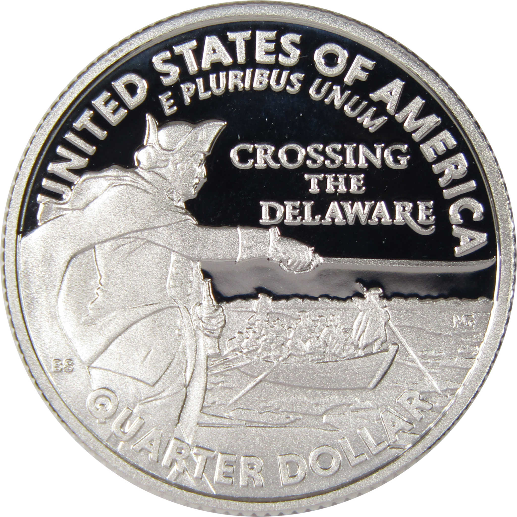 2021 S Washington Crossing the Delaware Quarter .999 Silver 25c Proof