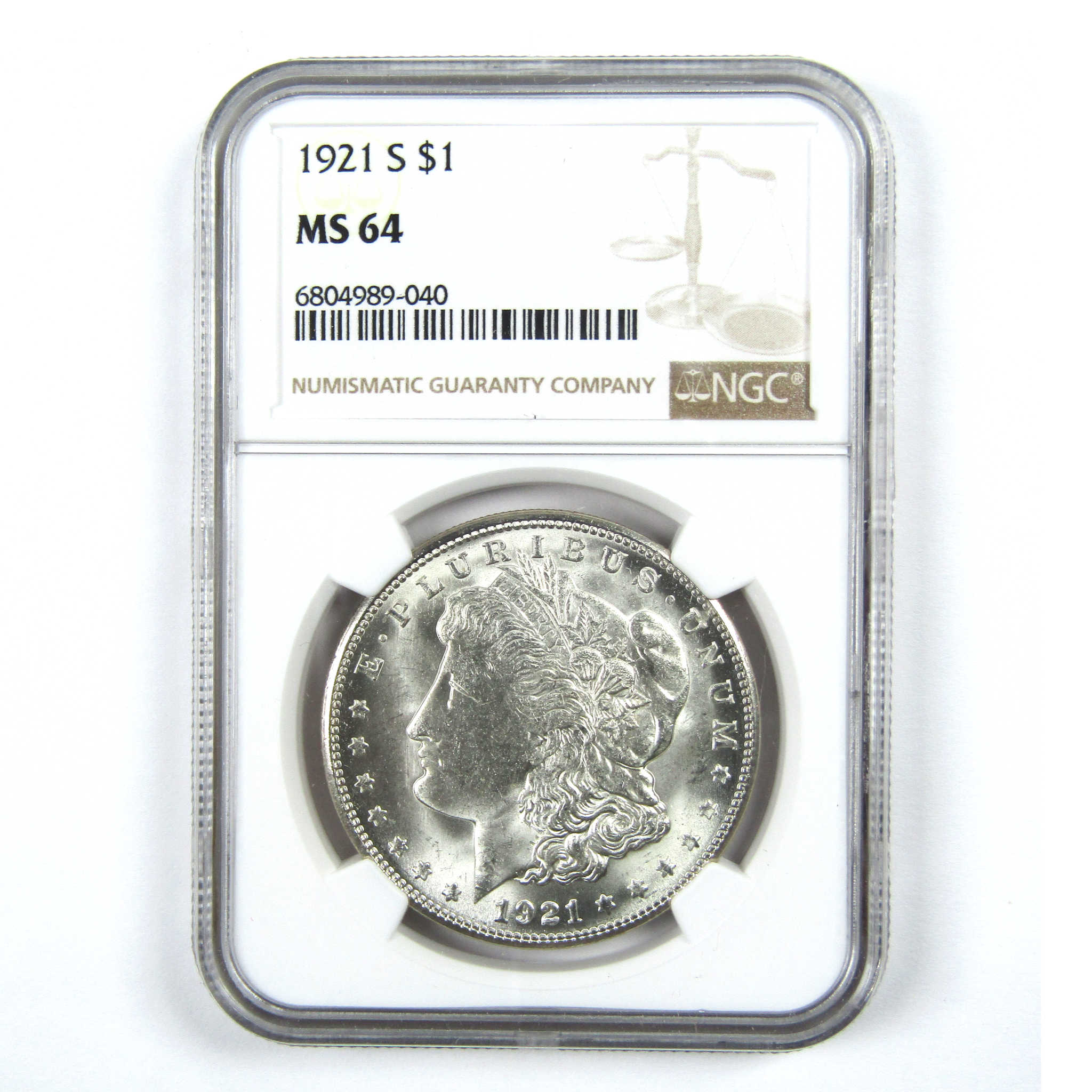 1921 S Morgan Dollar MS 64 NGC Silver $1 Uncirculated Coin SKU:I12818 - Morgan coin - Morgan silver dollar - Morgan silver dollar for sale - Profile Coins &amp; Collectibles