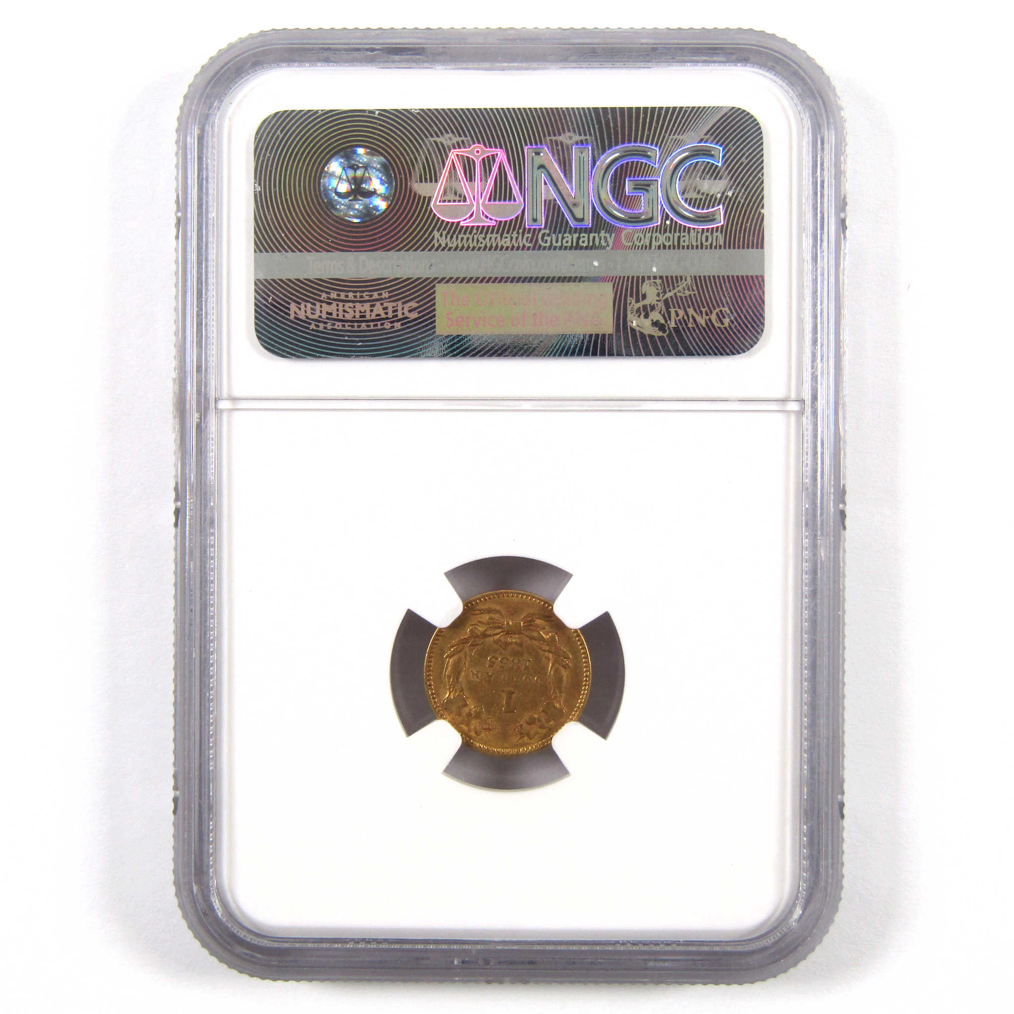 1855 Indian Princess Head Dollar AU 55 NGC 90% Gold $1 Coin SKU:I10492