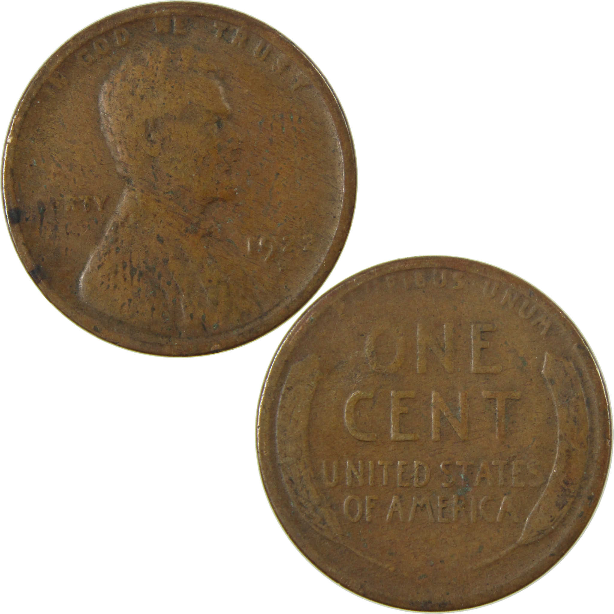 1922 D Lincoln Wheat Cent VG Very Good Details Penny SKU:I26879