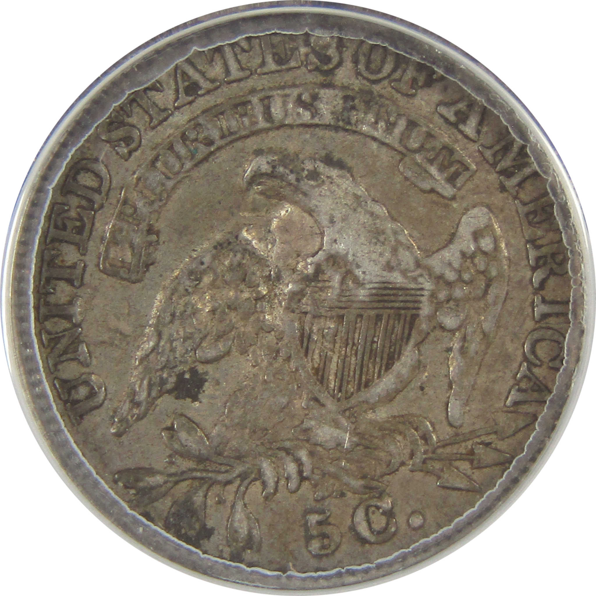 1835 Sm Date 5C Capped Bust Half Dime VF 20 Details ANACS SKU:I20107