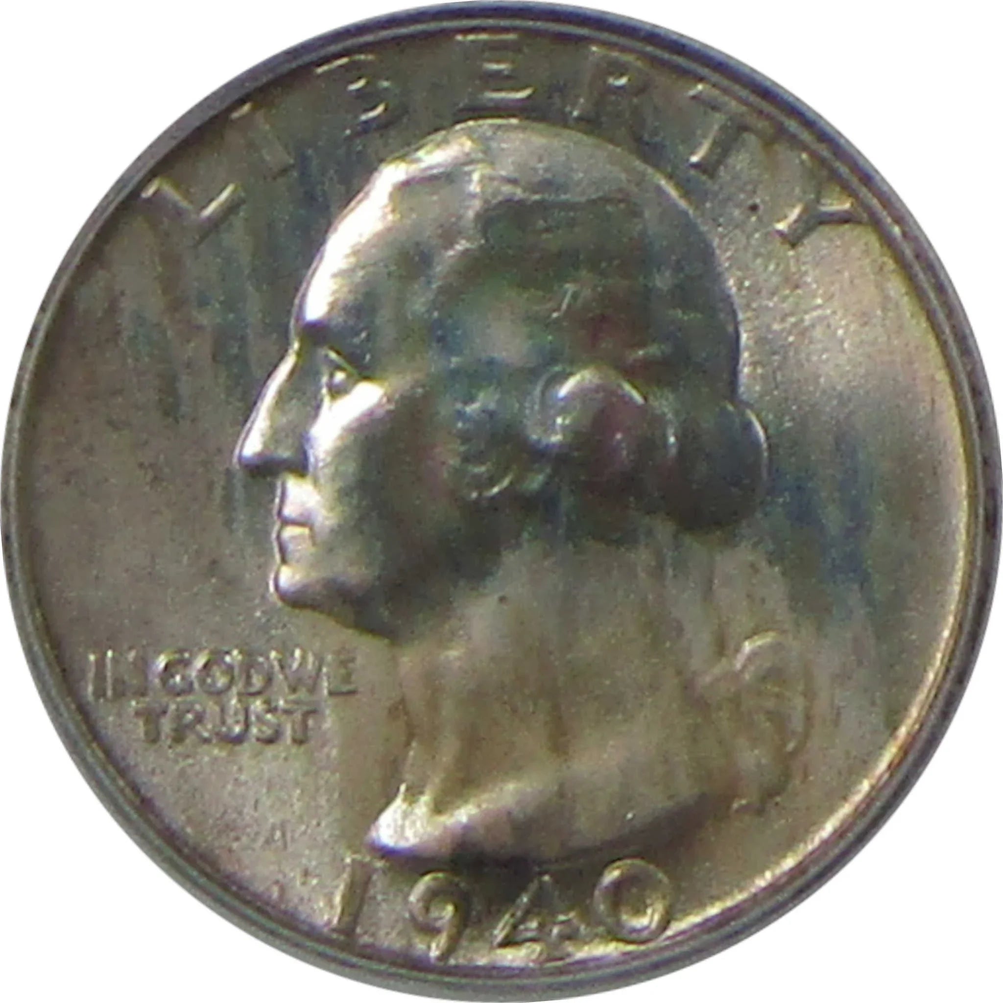 1940 Washington Quarter MS 67 ICG Silver Uncirculated Toned SKU:I23548