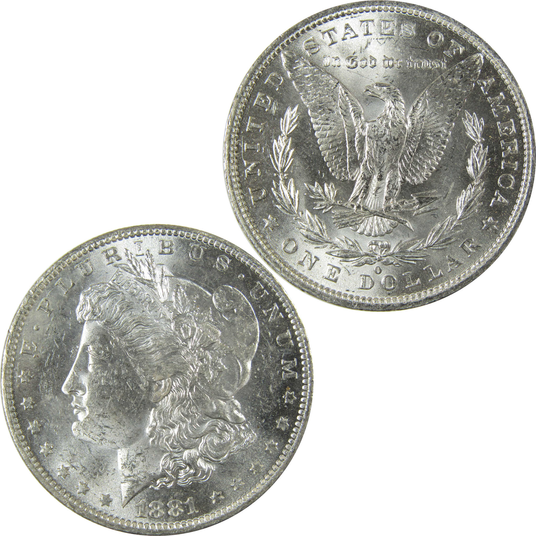 1881 O Morgan Silver Dollar Uncirculated Mint State $1 Coin SKU:I27757