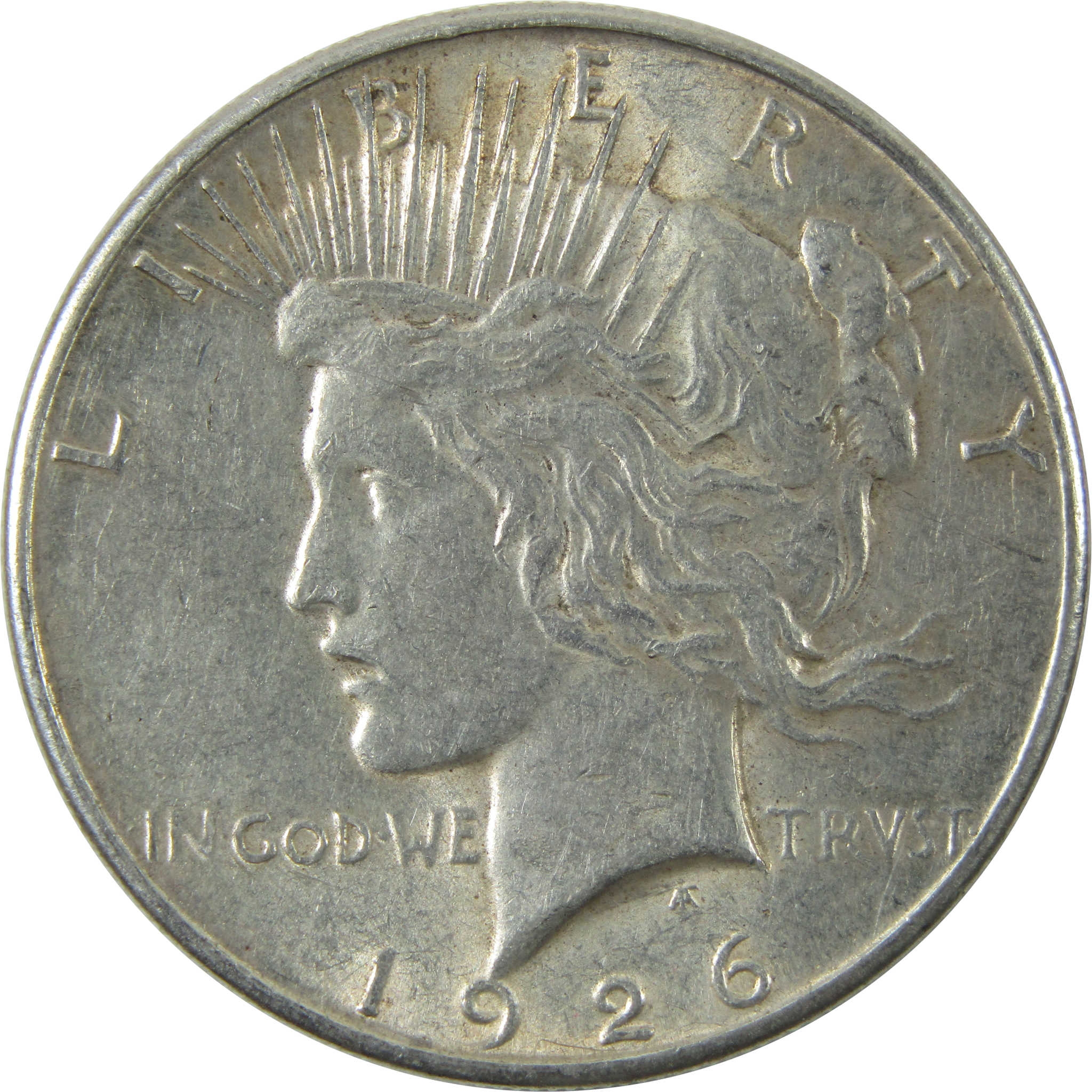 1926 S Peace Dollar AU About Uncirculated Silver $1 Coin SKU:I14215