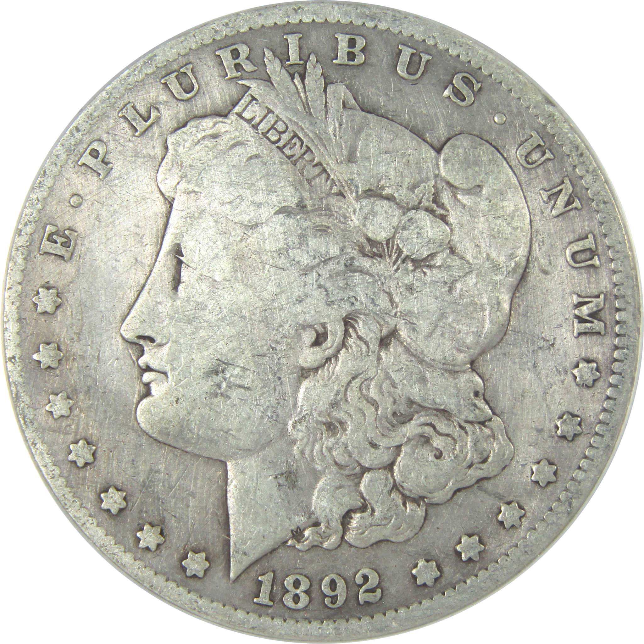 1892 S Morgan Dollar F 12 Details ANACS Silver $1 Coin SKU:I16203 - Morgan coin - Morgan silver dollar - Morgan silver dollar for sale - Profile Coins &amp; Collectibles