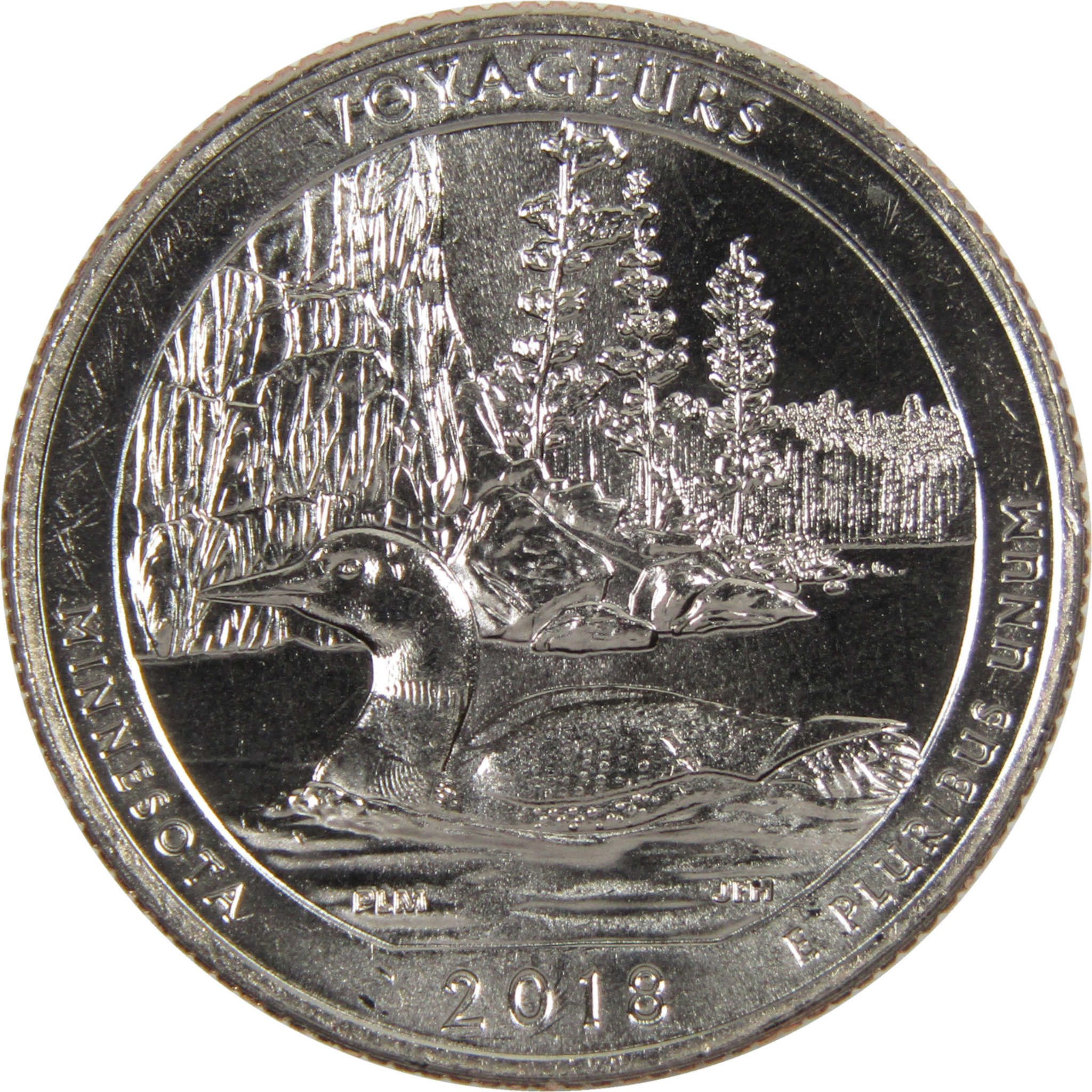 2018 D Voyageurs NP National Park Quarter BU Uncirculated Clad Coin