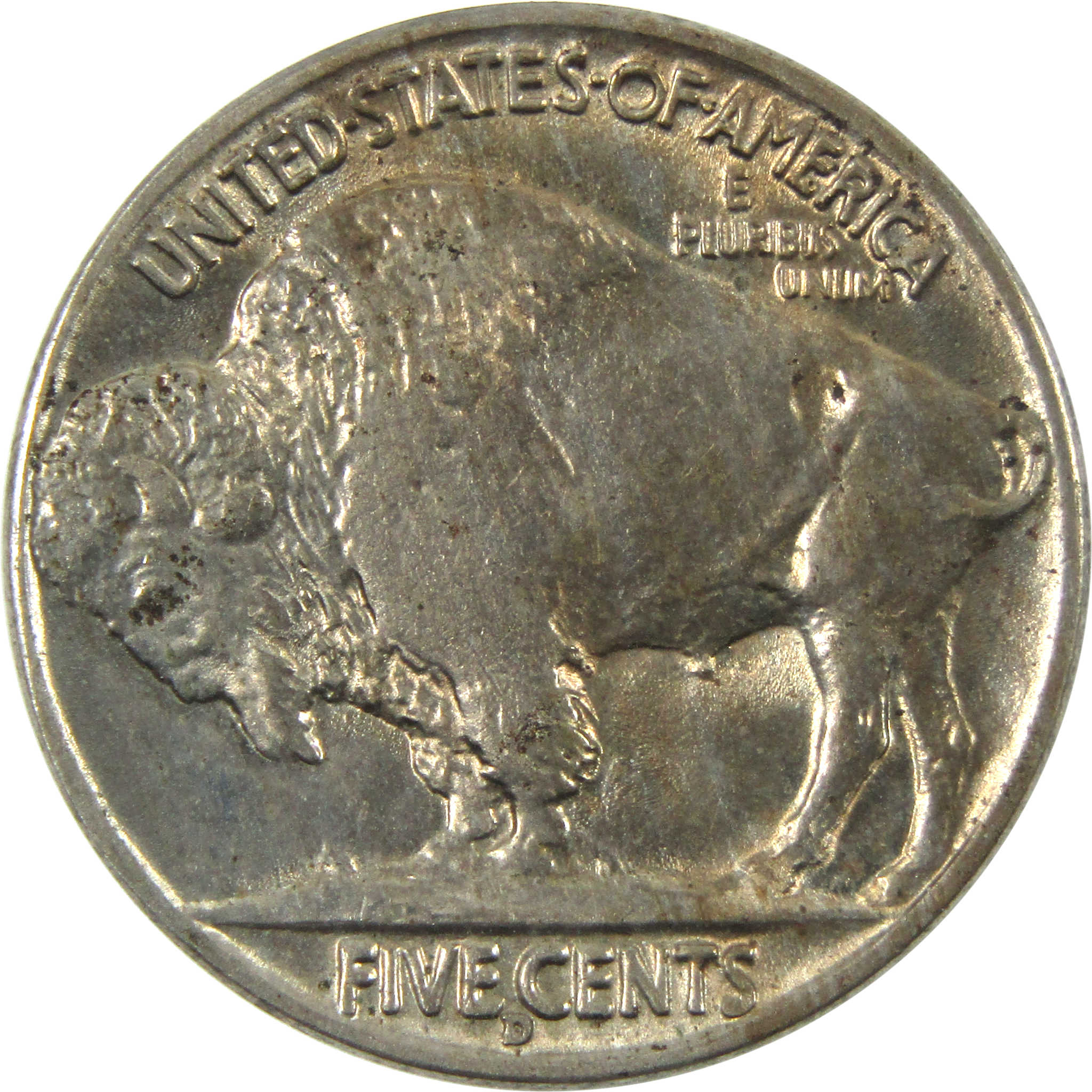 1938 D Indian Head Buffalo Nickel BU Uncirculated 5c Coin SKU:CPC5374