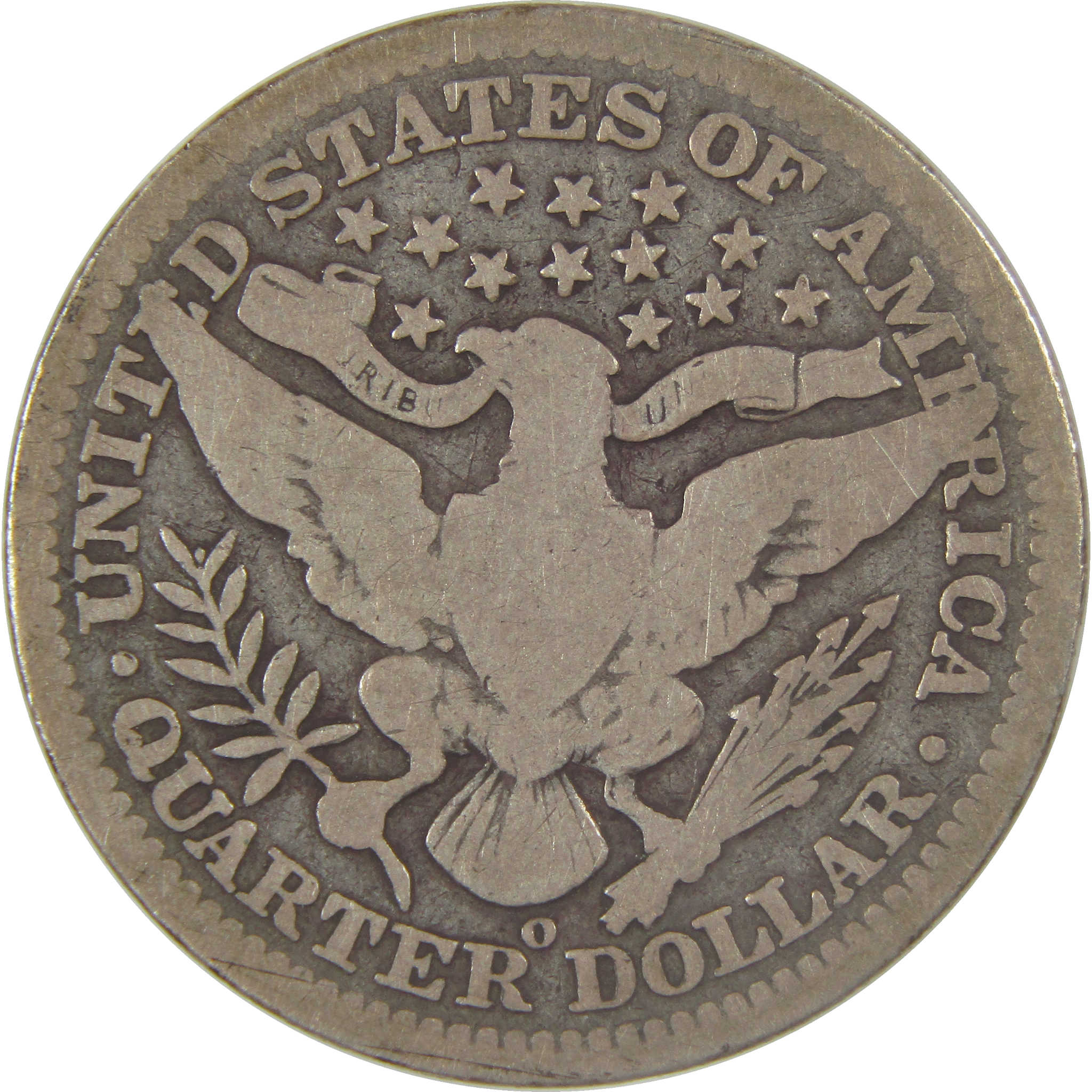 1909 O Barber Silver Quarter VG Very Good 25c Coin Collectible