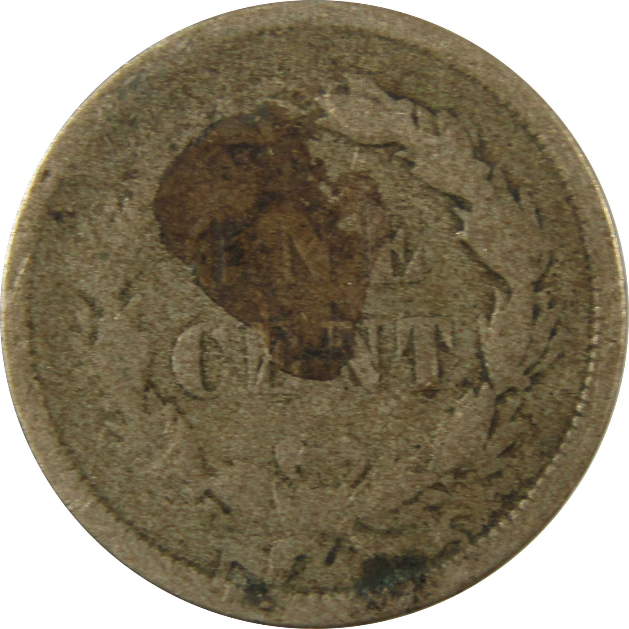 1859 Indian Head Cent AG About Good Penny 1c Coin SKU:CP1317