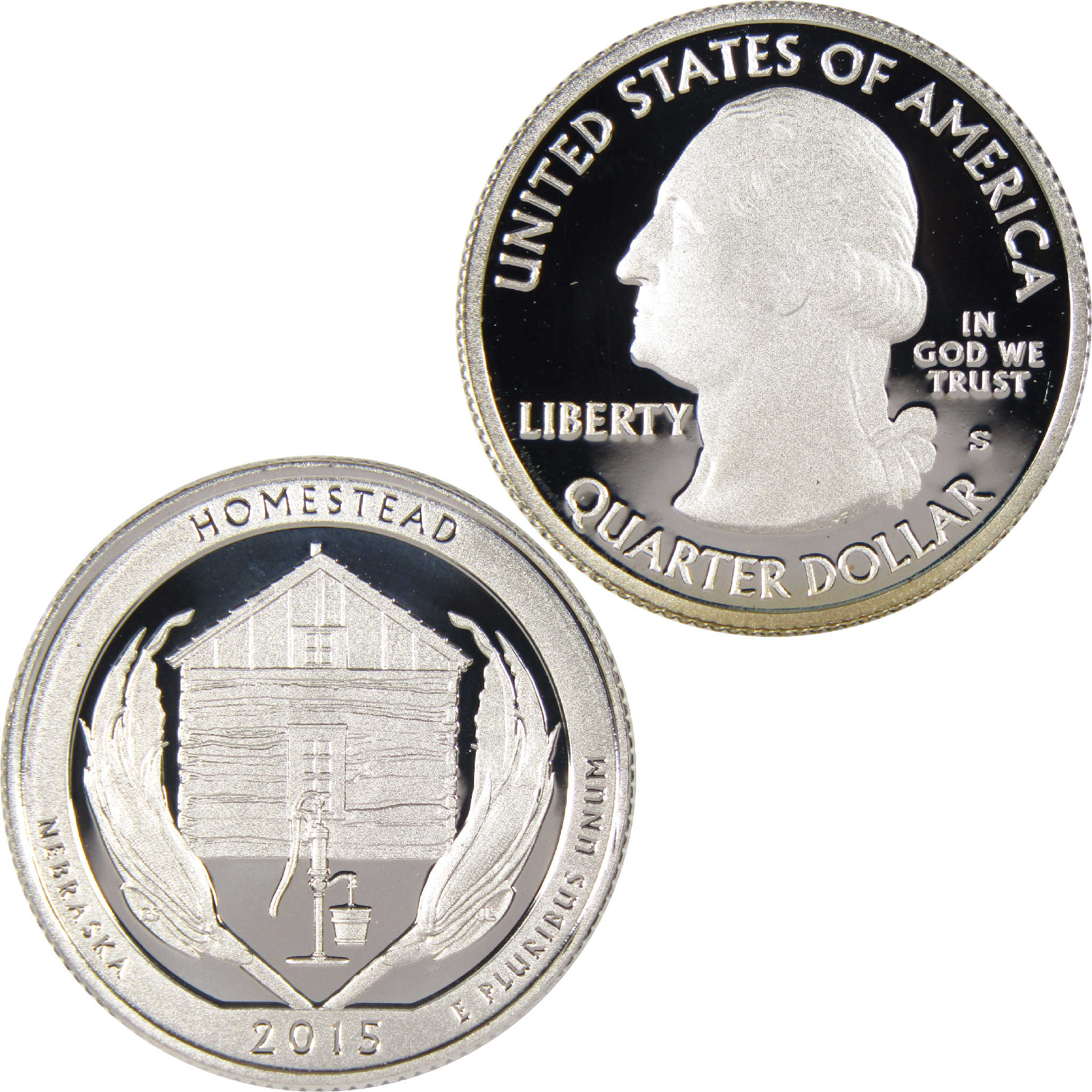 2015 S Homestead National Monument of America Quarter Silver 25c Proof