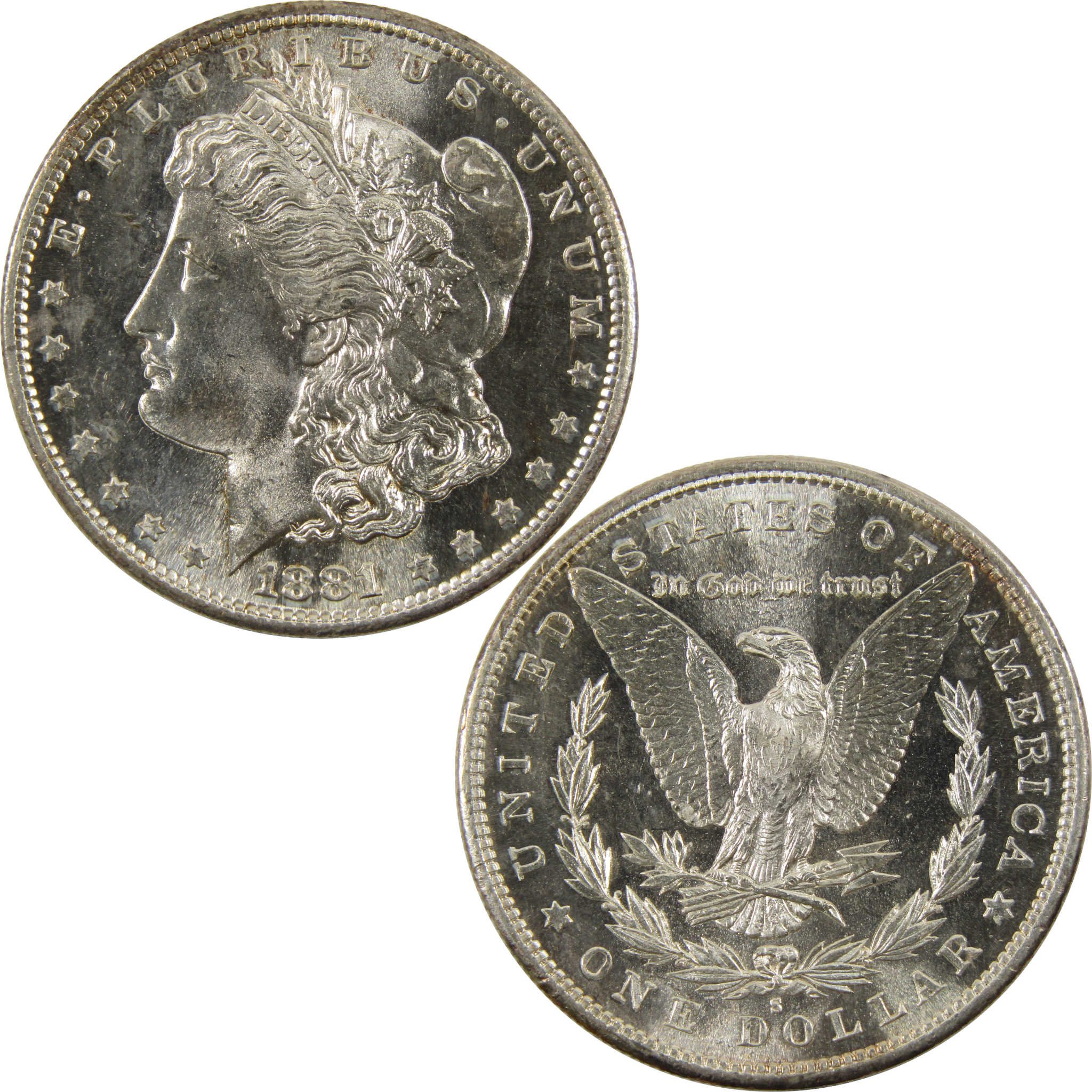 1881 S Morgan Dollar Very Choice BU 90% Silver $1 Coin SKU:I9605 - Morgan coin - Morgan silver dollar - Morgan silver dollar for sale - Profile Coins &amp; Collectibles