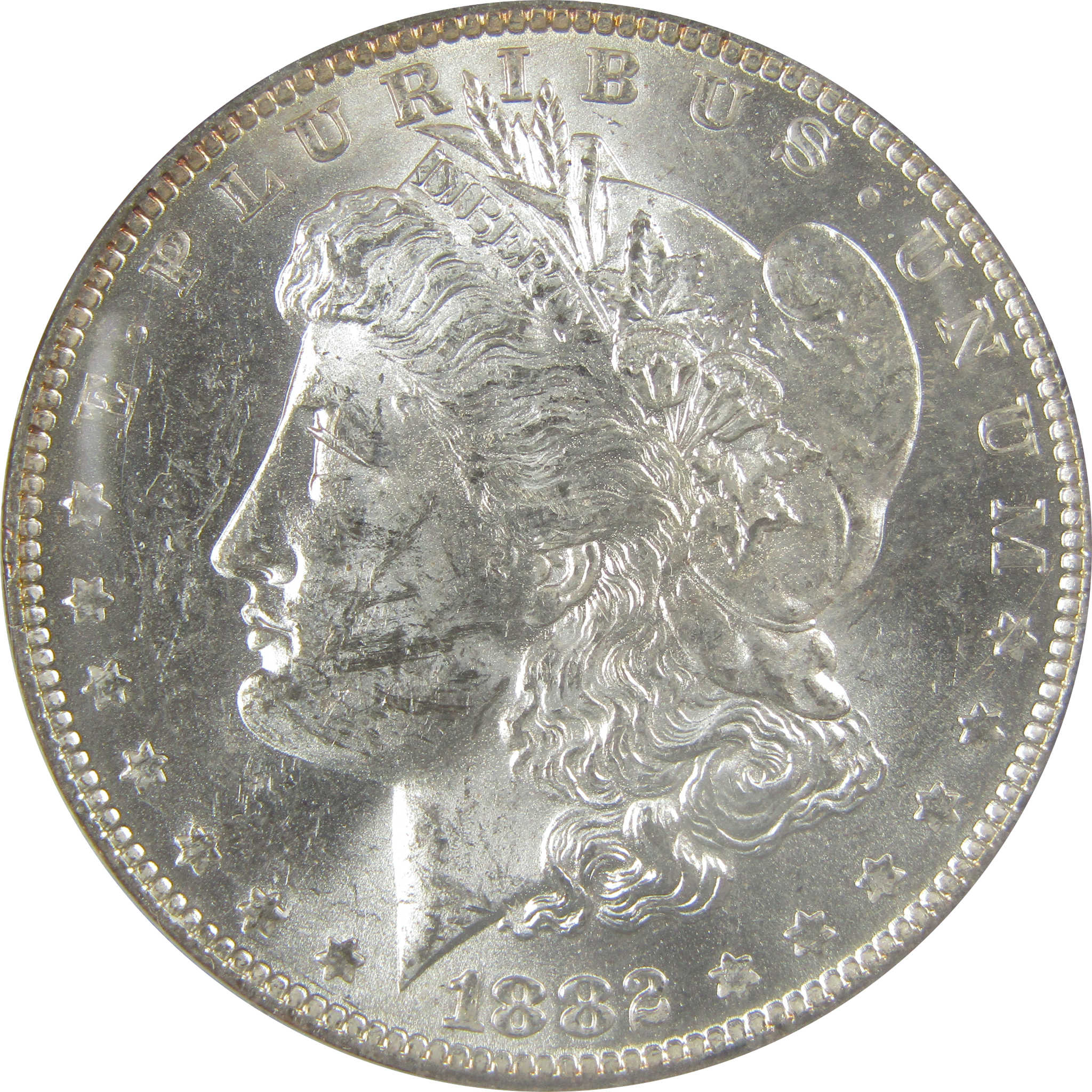 1882 O/S VAM-4 Recessed Top 100 Morgan Dollar MS 61 ANACS SKU:I21933 - Morgan coin - Morgan silver dollar - Morgan silver dollar for sale - Profile Coins &amp; Collectibles