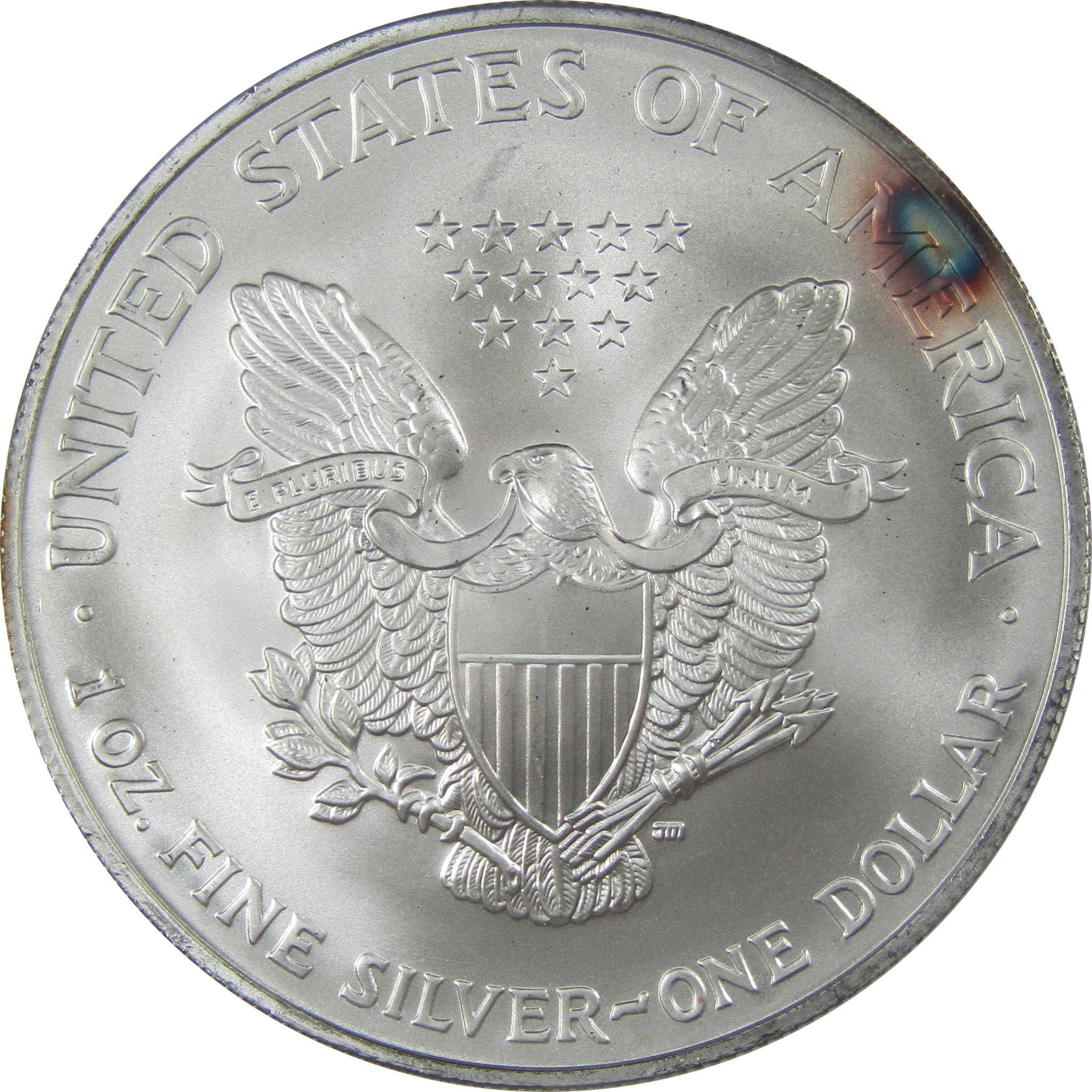 2005 American Silver Eagle Uncirculated Bullion Toned SKU:I24265
