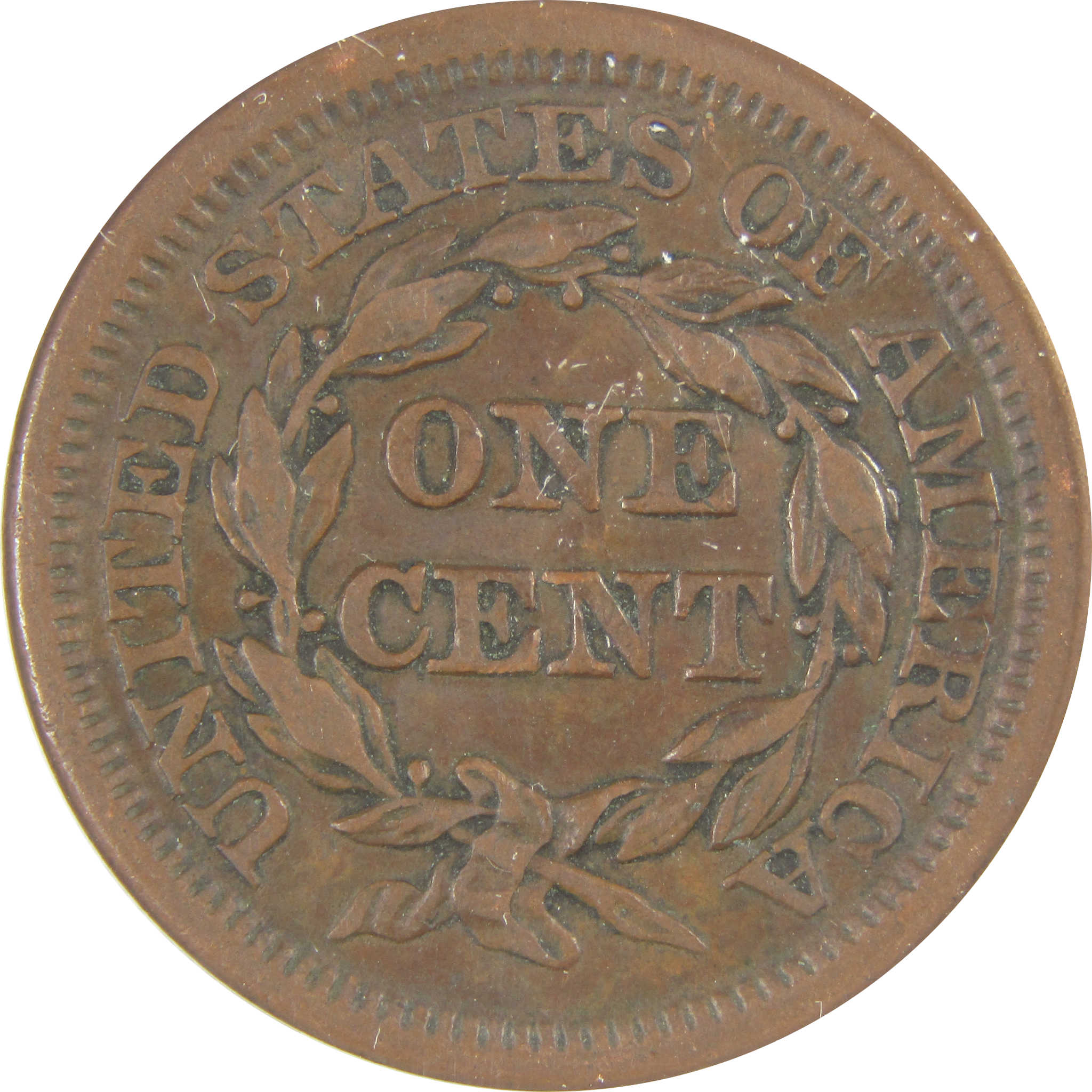 1848 Braided Hair Large Cent EF 45 ANACS Copper Penny SKU:I20171