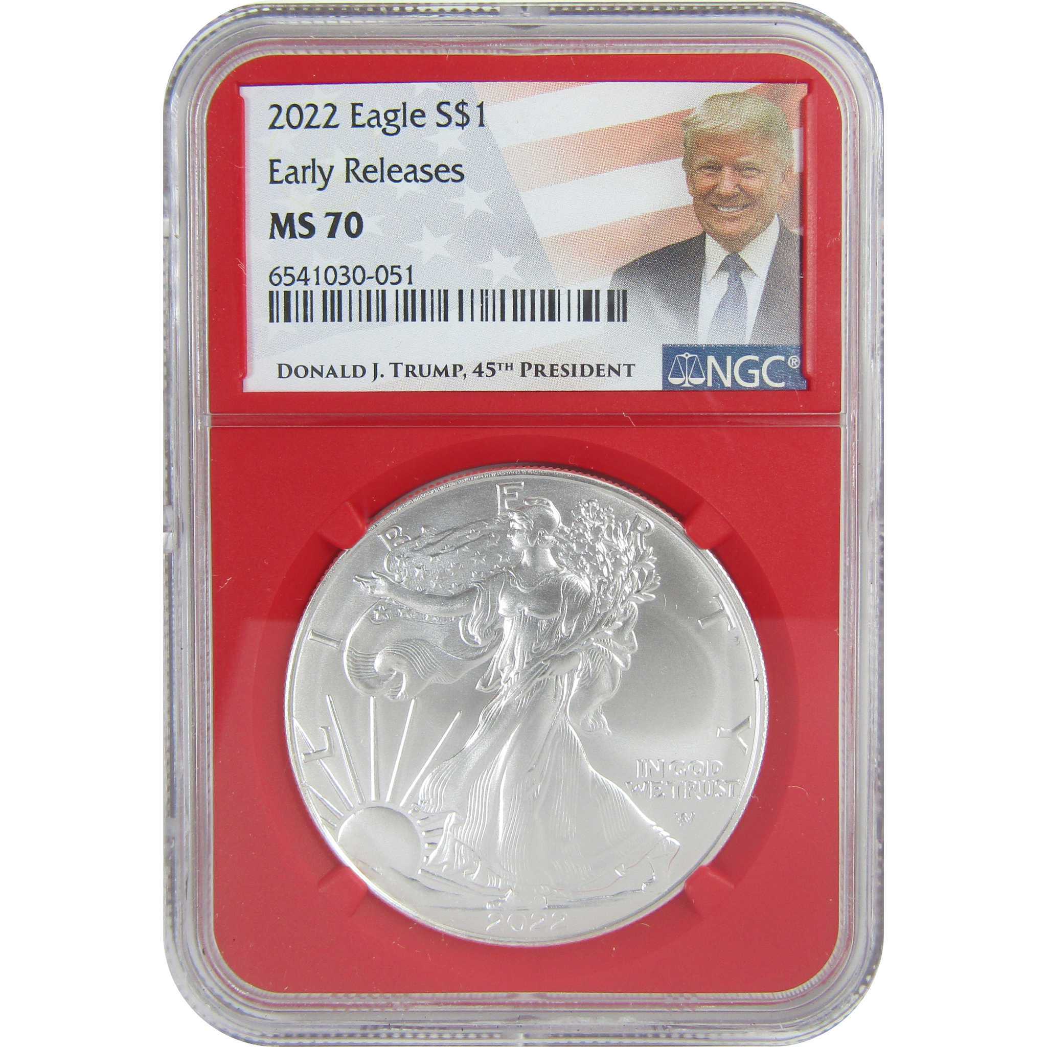 2022 American Silver Eagle MS 70 NGC $1 Early Releases SKU:CPC9482