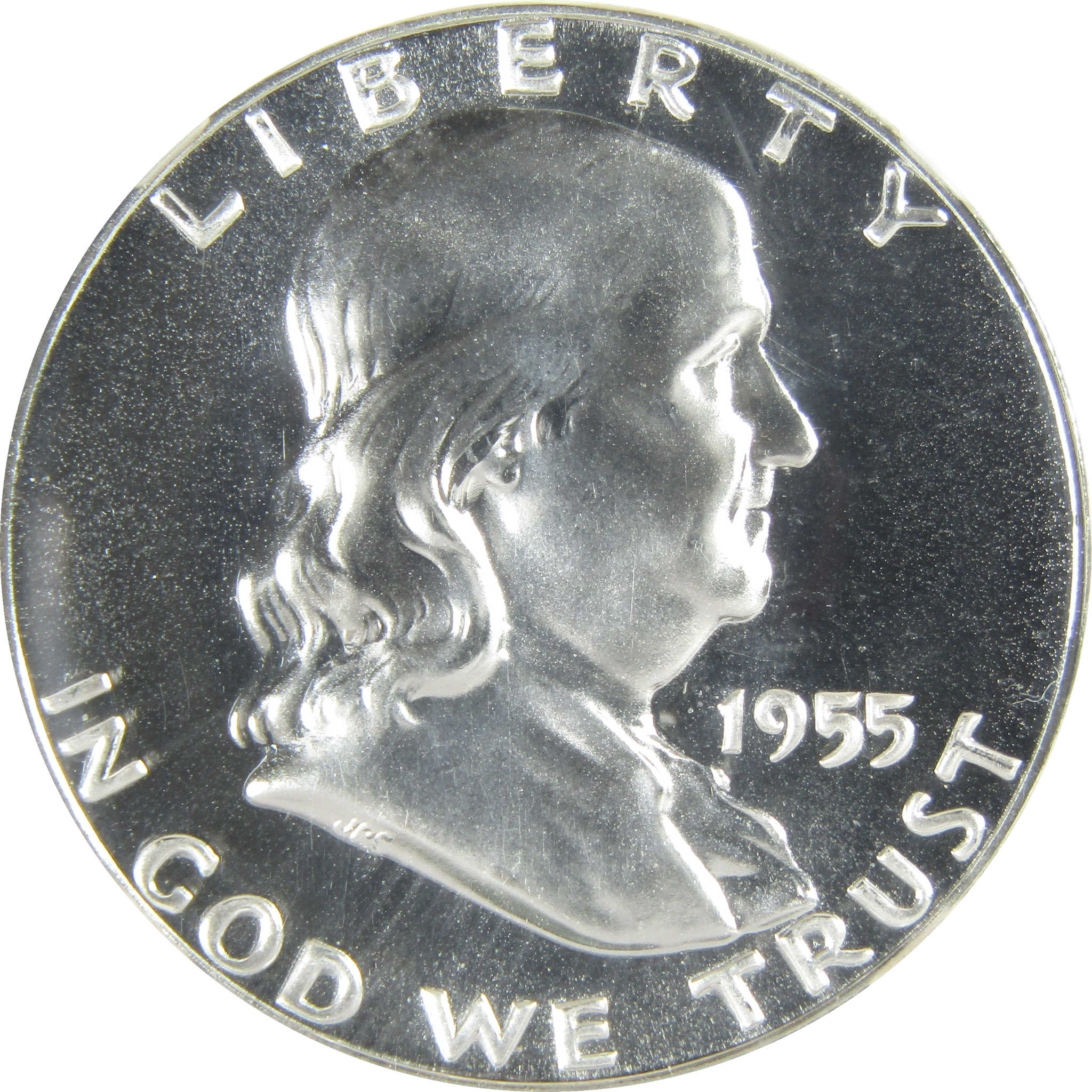 1955 Franklin Silver Half Dollar PF 68 NGC Proof 50c Coin SKU:I27406