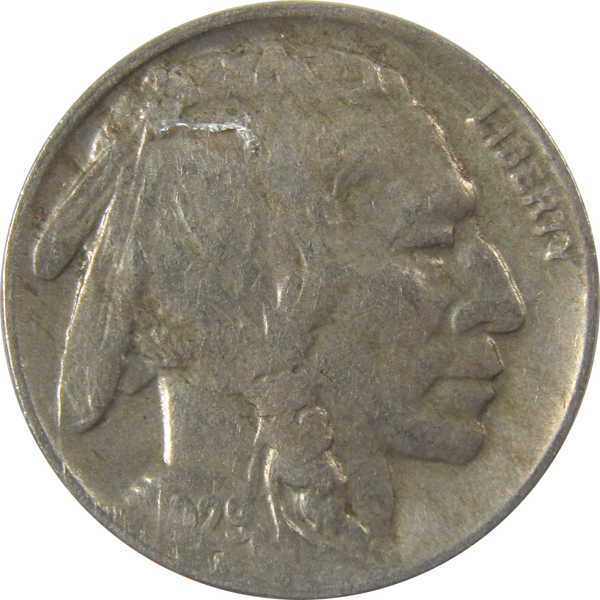 1929 D Indian Head Buffalo Nickel XF EF Extremely Fine SKU:I24706