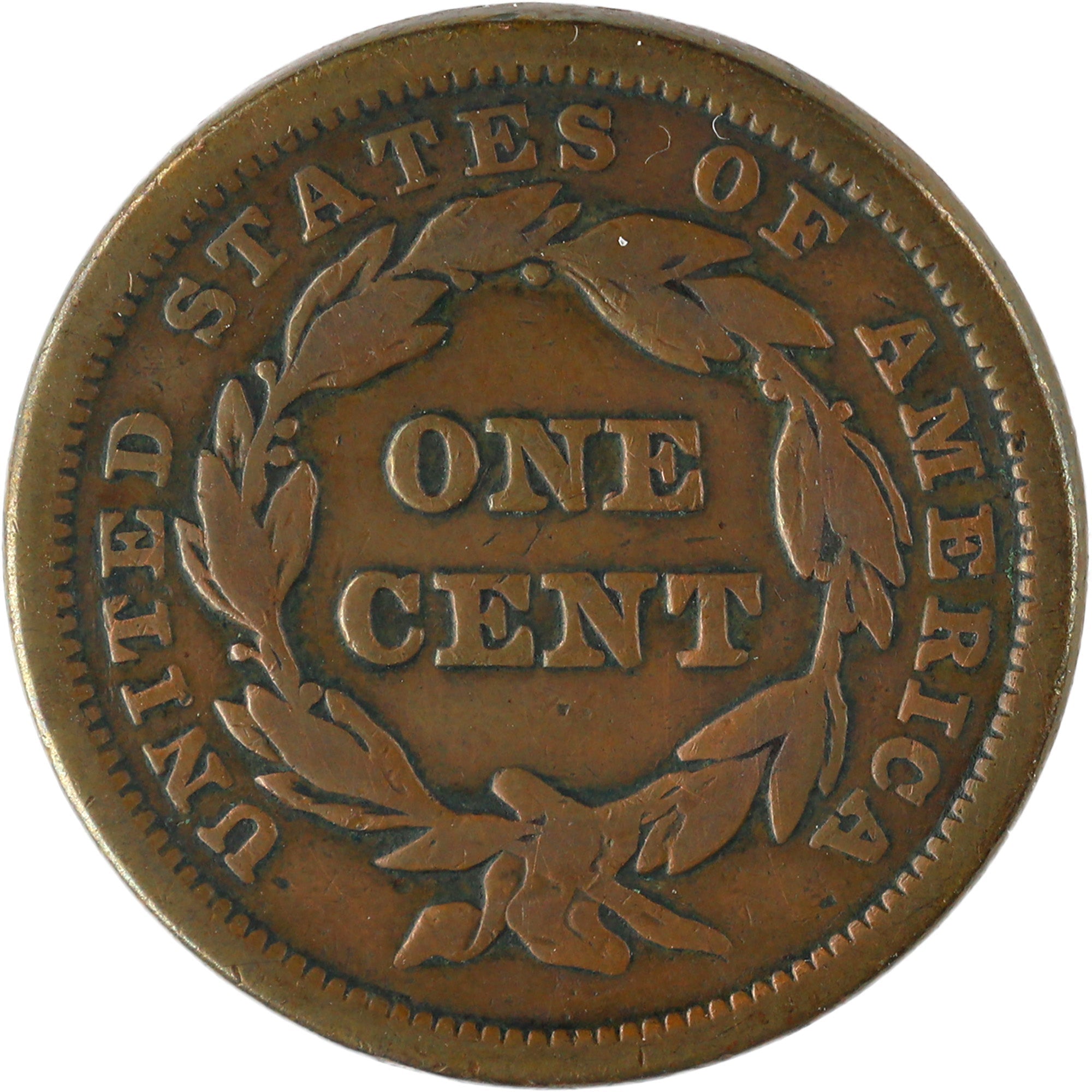 1841 Braided Hair Large Cent VG Very Good Copper Penny 1c SKU:I11992