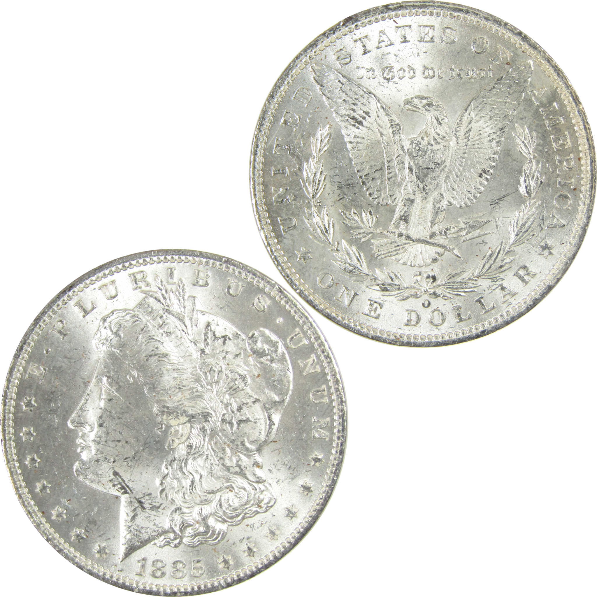 1885 O Morgan Silver Dollar Uncirculated Mint State $1 Coin SKU:I27476