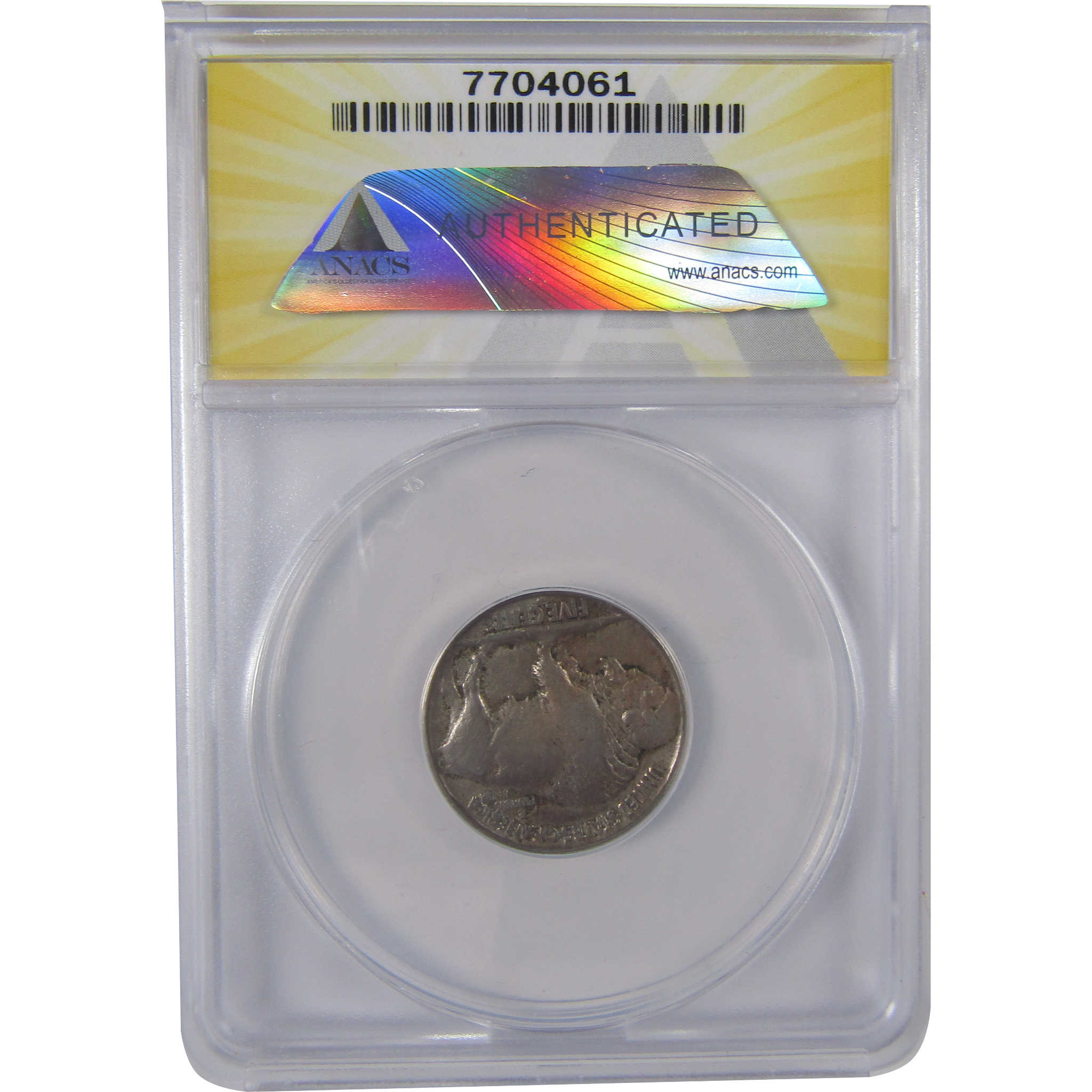 1913 D Type 2 Indian Head Buffalo Nickel VF 25 ANACS 5c SKU:I17467