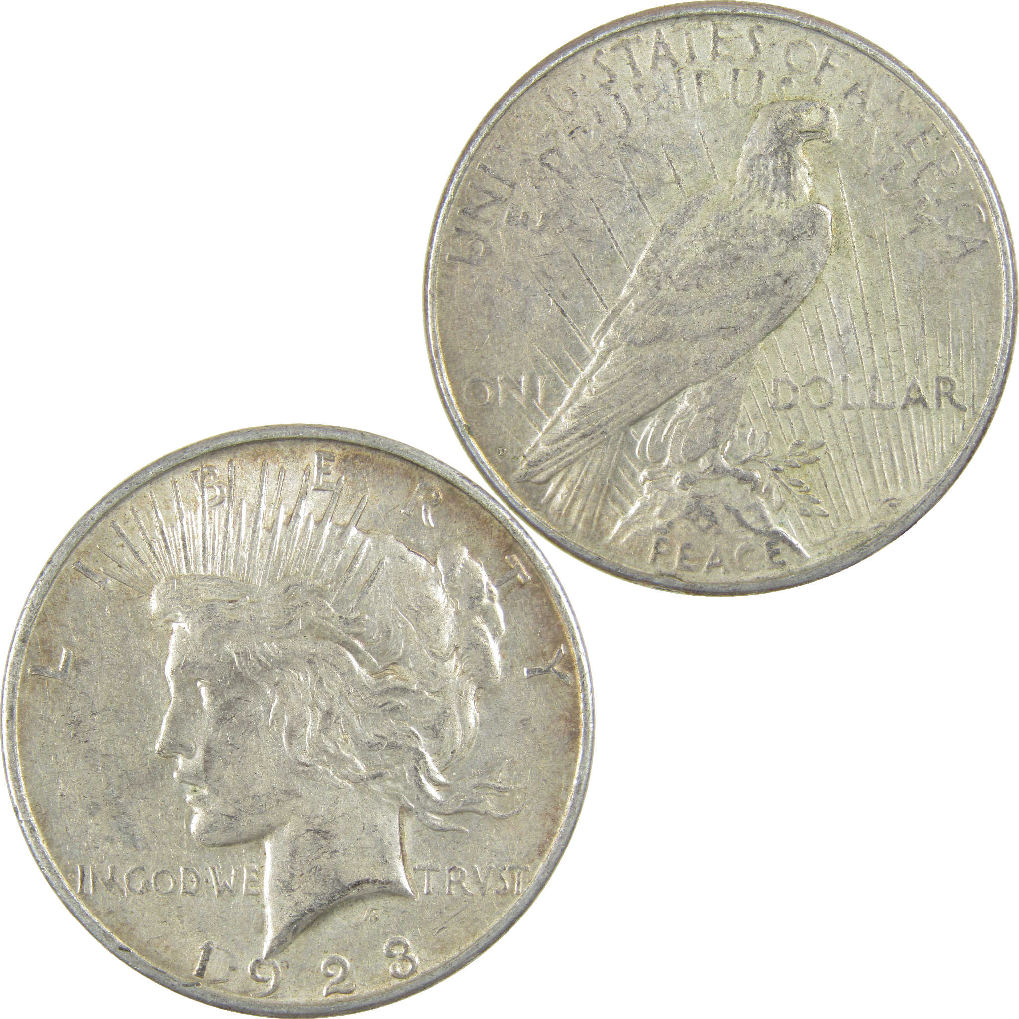 1923 D Peace Dollar XF EF Extremely Fine Silver $1 Coin