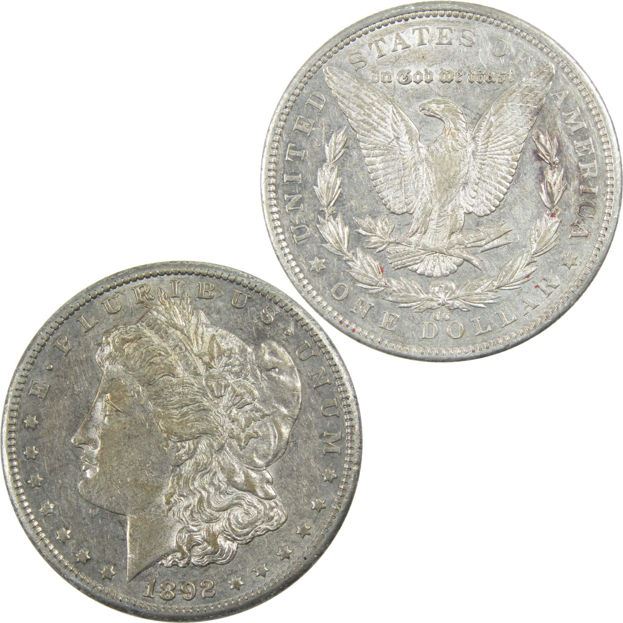 1892 CC Morgan Dollar XF EF Extremely Fine Silver $1 Coin SKU:I13110 - Morgan coin - Morgan silver dollar - Morgan silver dollar for sale - Profile Coins &amp; Collectibles