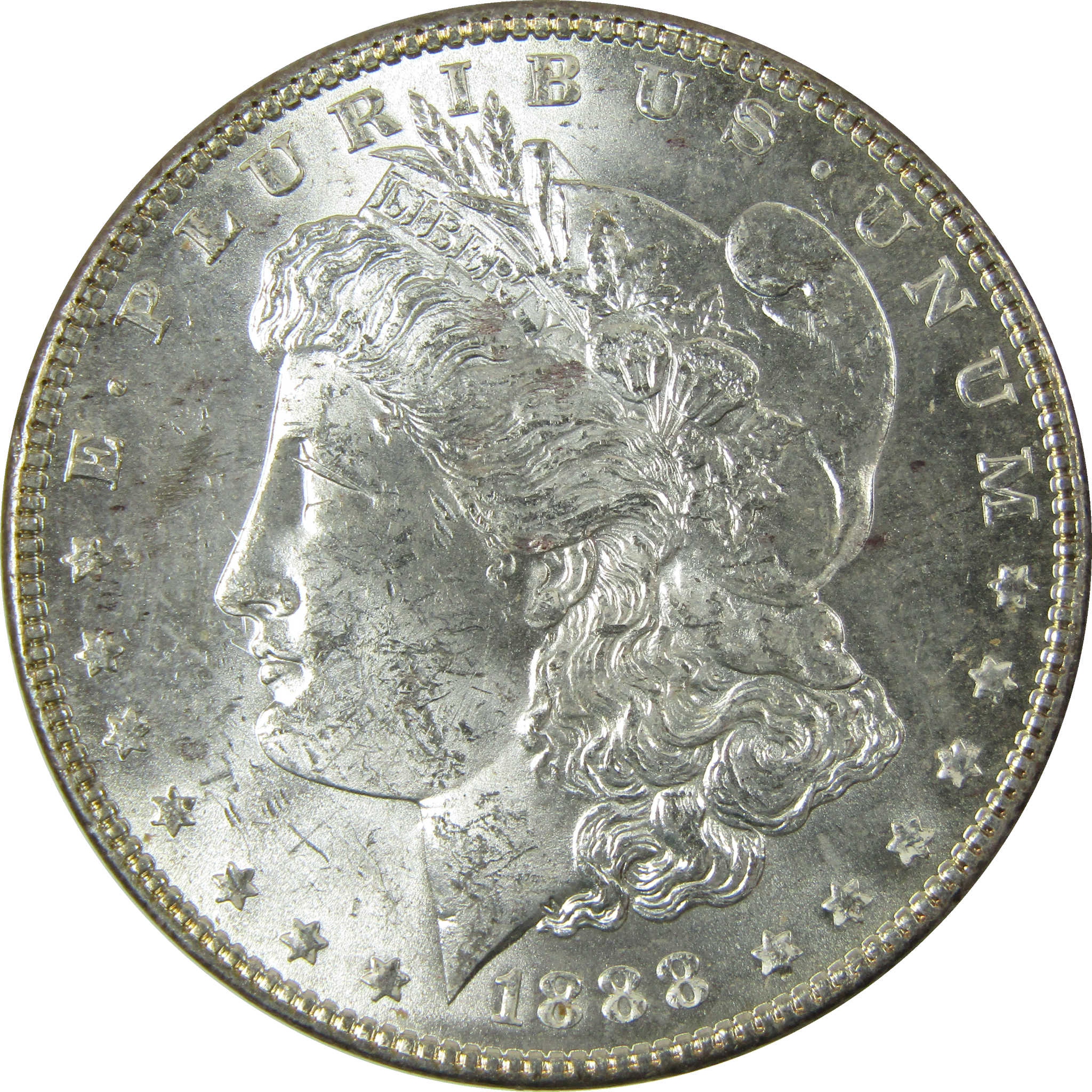 1888 Morgan Silver Dollar Uncirculated Mint State $1 Coin SKU:CP1647