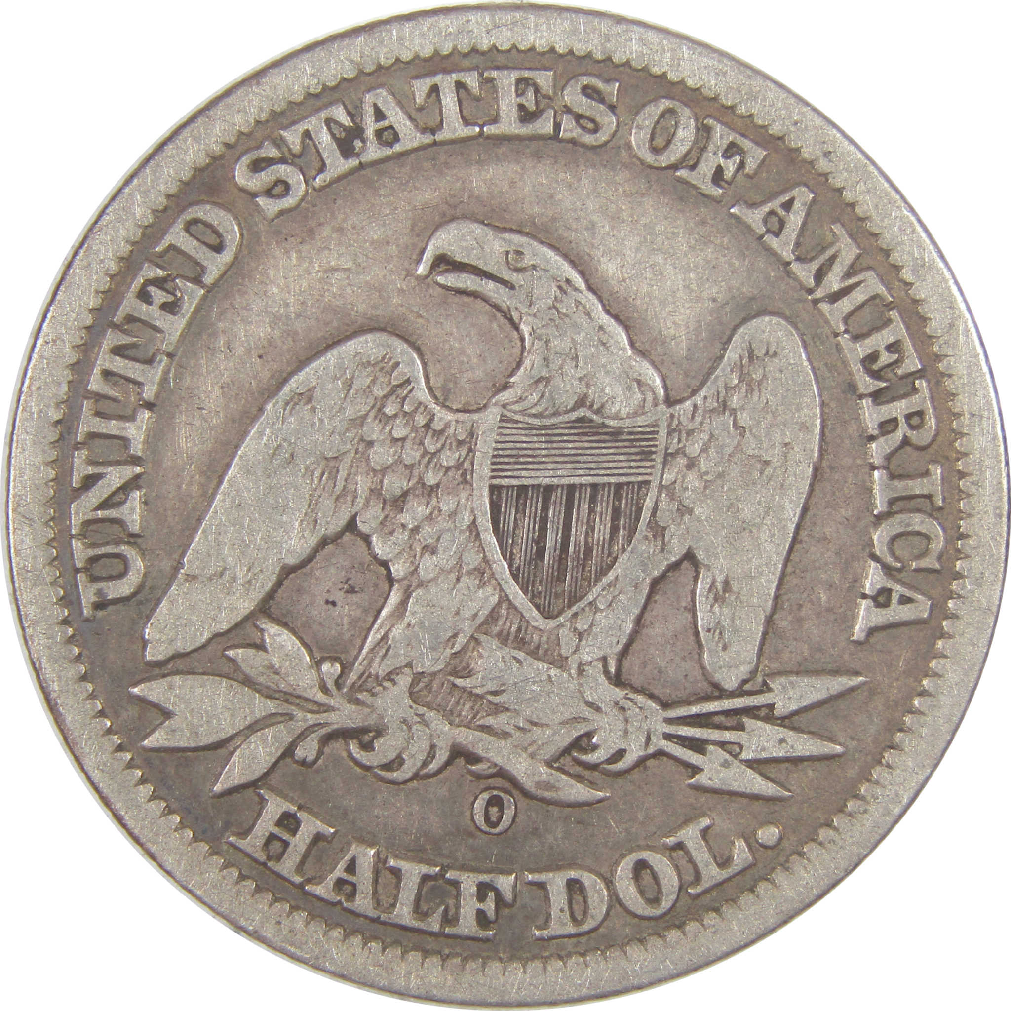 1857 O Seated Liberty Half Dollar G Good Silver 50c Coin SKU:I17144