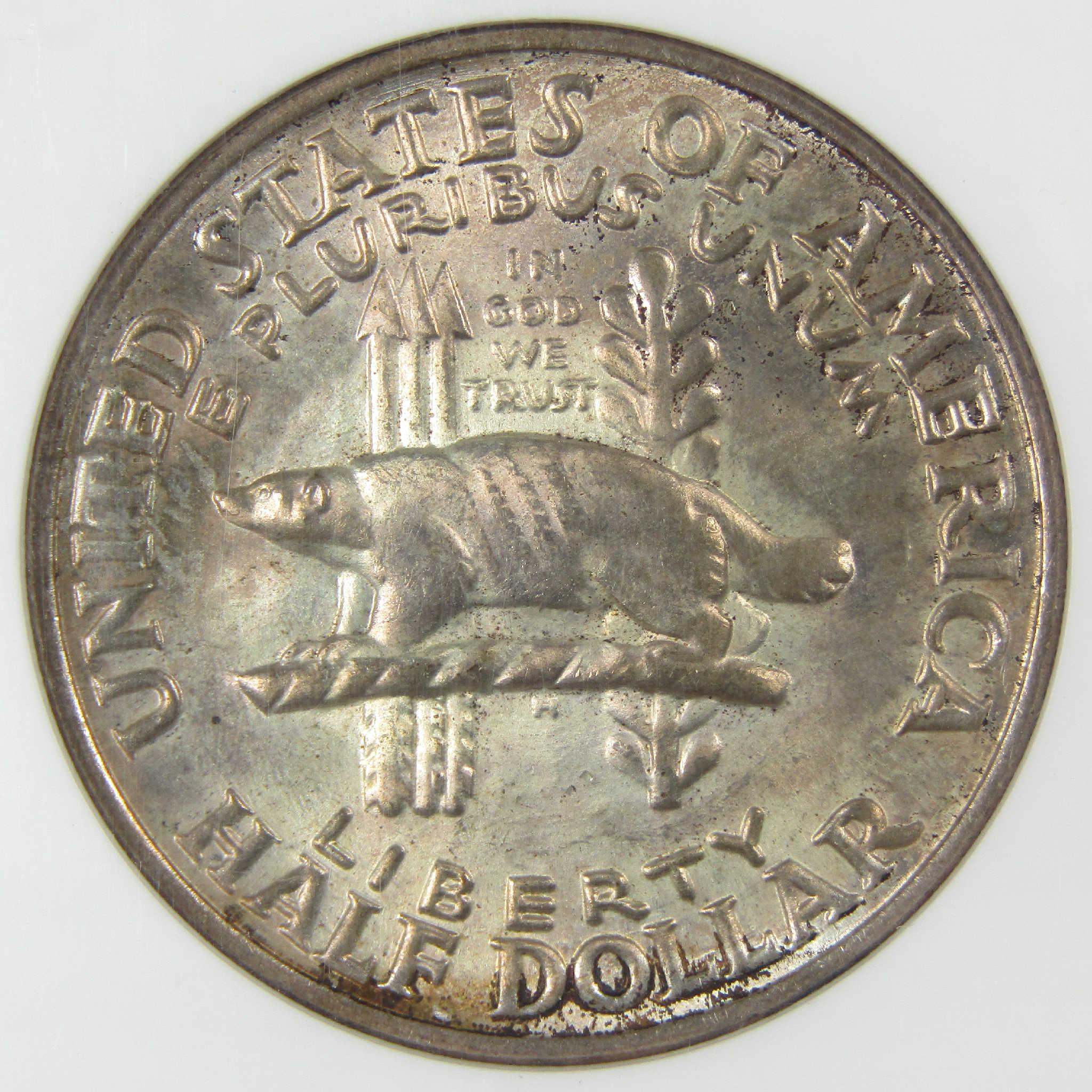 1936 Wisconsin Commemorative Silver Half Dollar MS 65 NGC Uncirculated