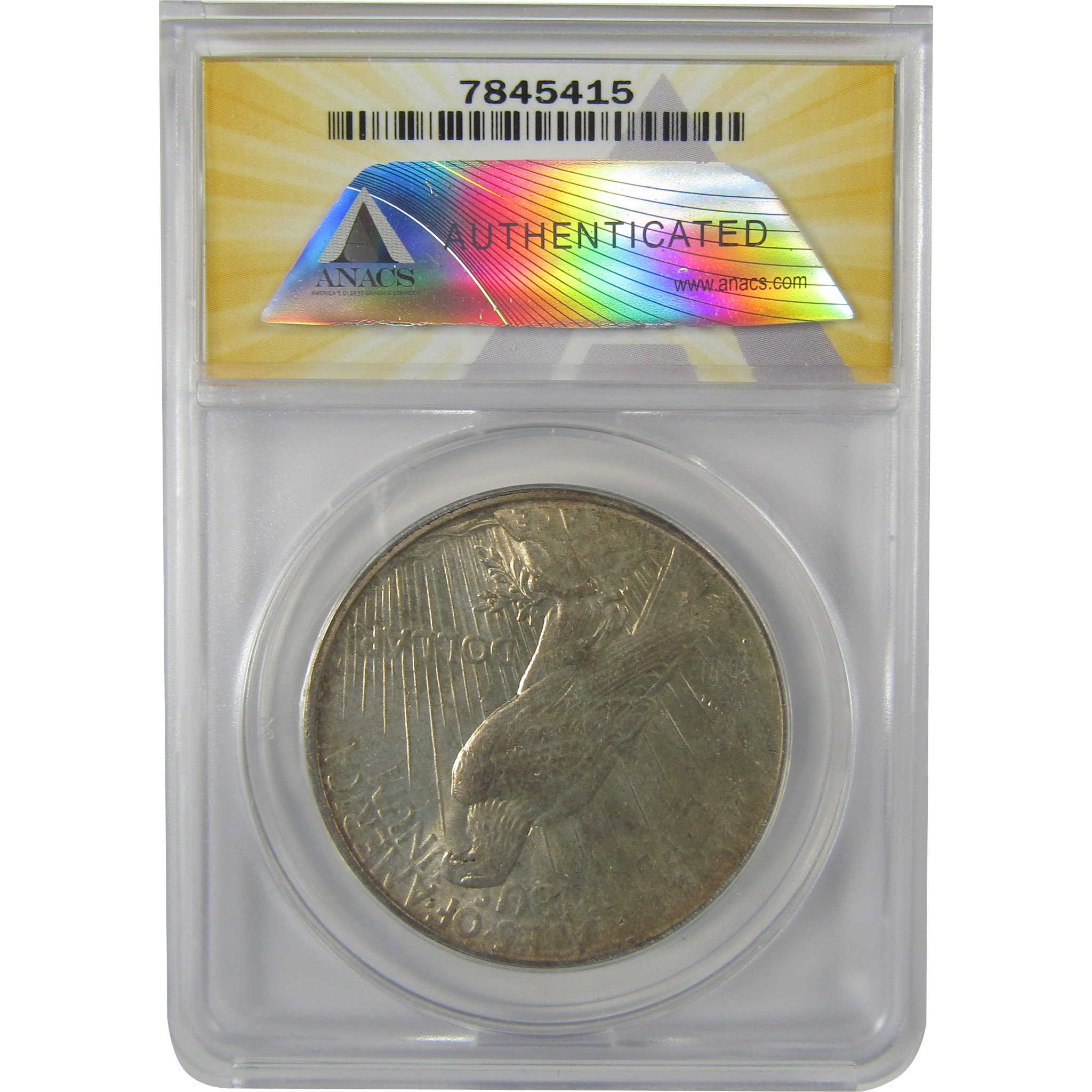 1934 D Peace Dollar AU 58 Details ANACS Silver $1 Coin SKU:I21603