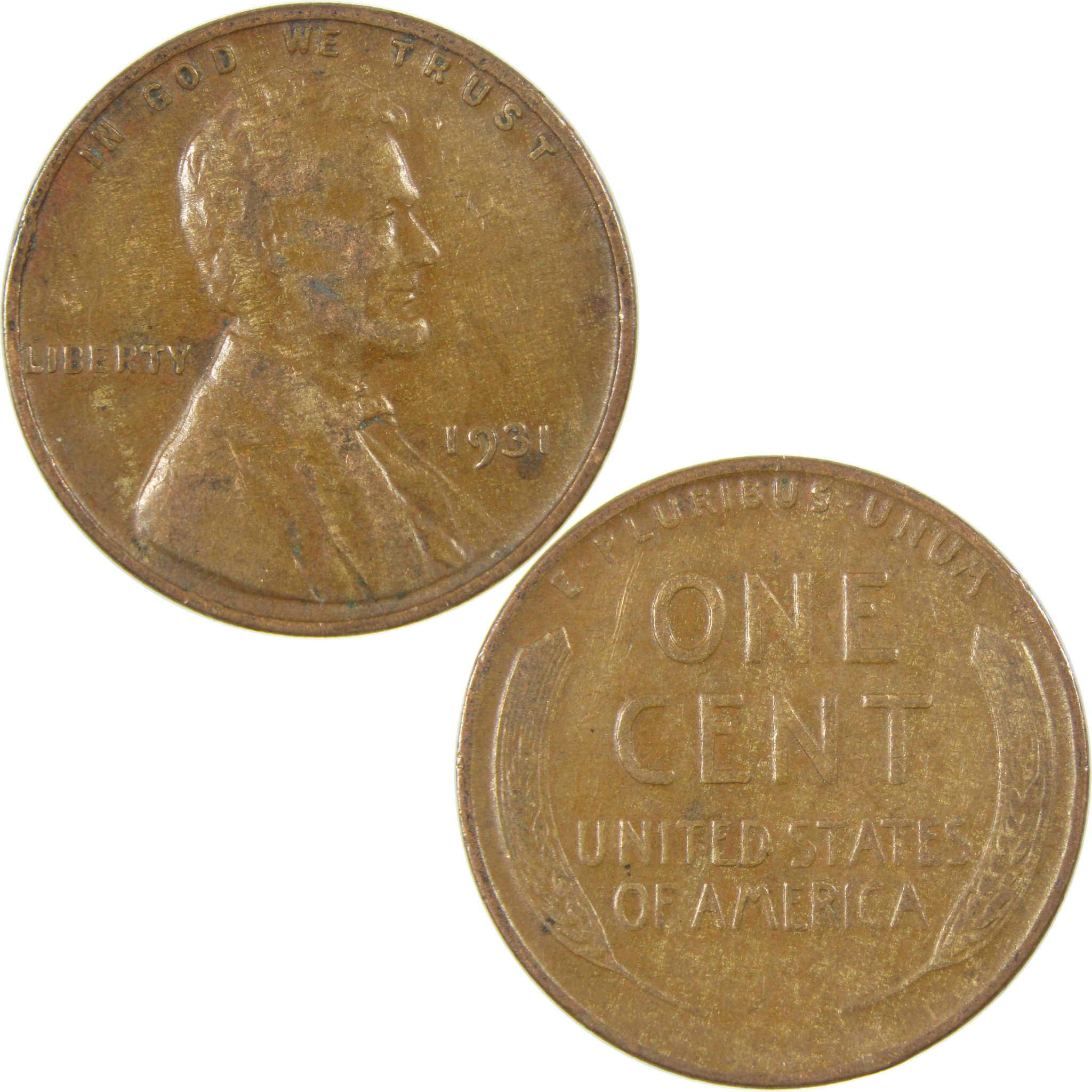 1931 Lincoln Wheat Cent VF Very Fine Penny 1c Coin SKU:I27295