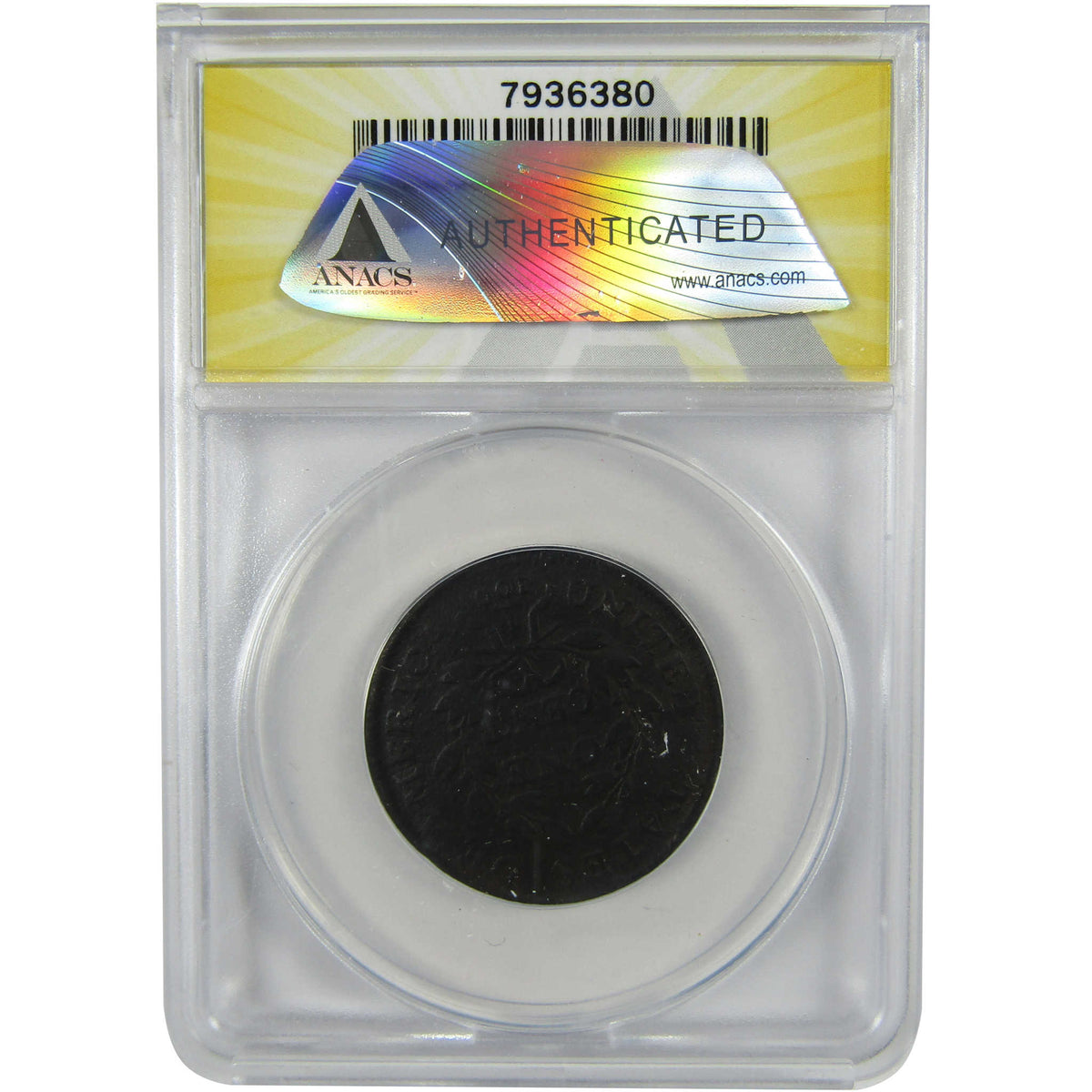 1798 Style 1 Hair S-161 Draped Bust 1c G 6 Details ANACS SKU:I28573