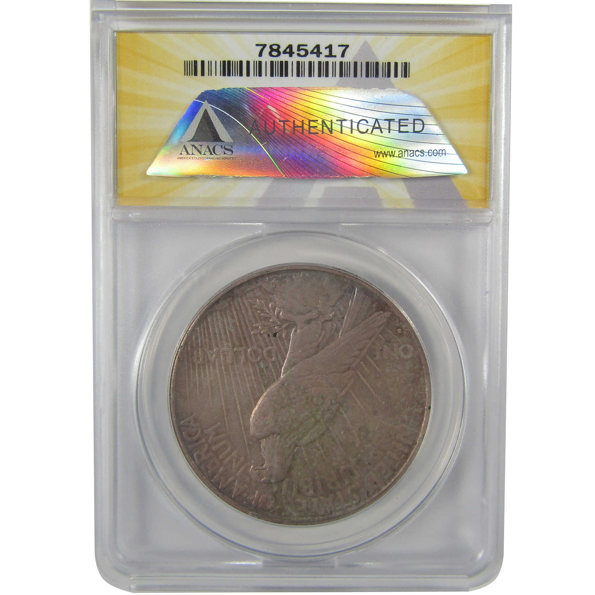 1934 S Peace Dollar EF 40 Details ANACS Silver $1 Coin SKU:I21635