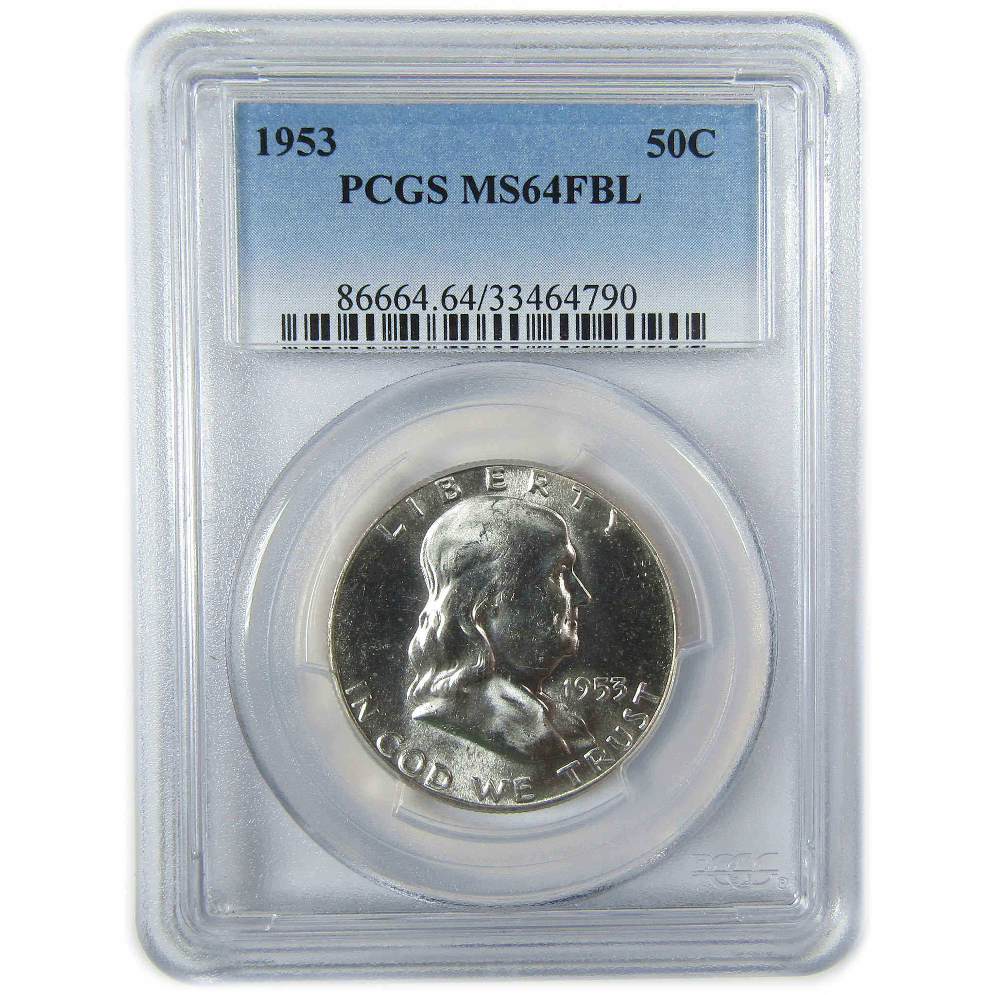 1953 Franklin Silver 50c MS 64 FBL PCGS Uncirculated SKU:CP1555