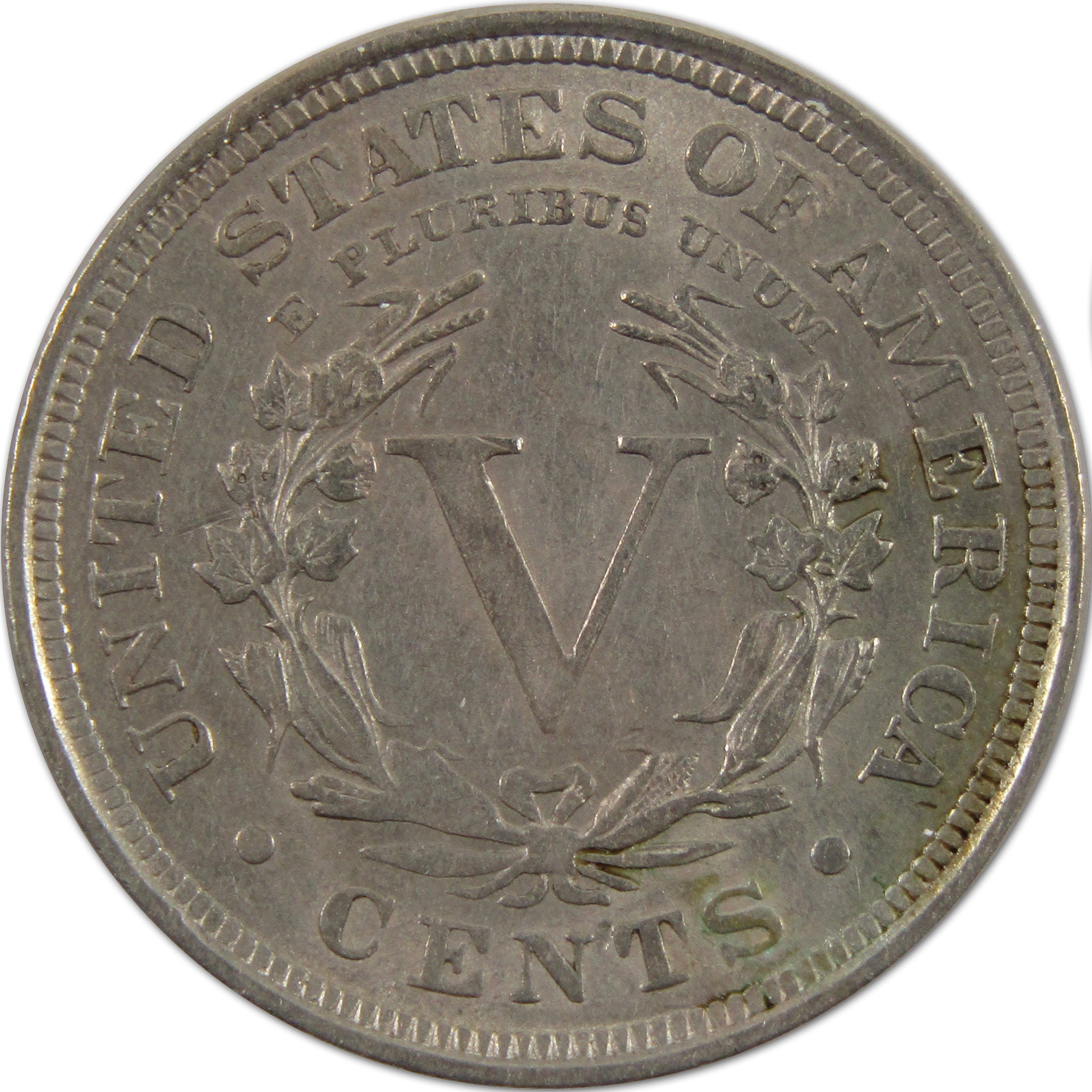1907 Liberty Head V Nickel AU About Uncirculated Details 5c SKU:I10400