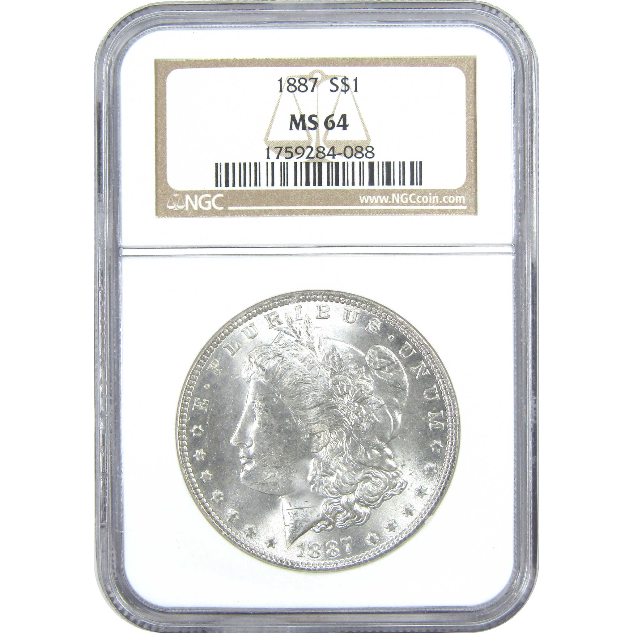 1887 Morgan Dollar MS 64 NGC Silver $1 Uncirculated Coin SKU:I15693 - Morgan coin - Morgan silver dollar - Morgan silver dollar for sale - Profile Coins &amp; Collectibles