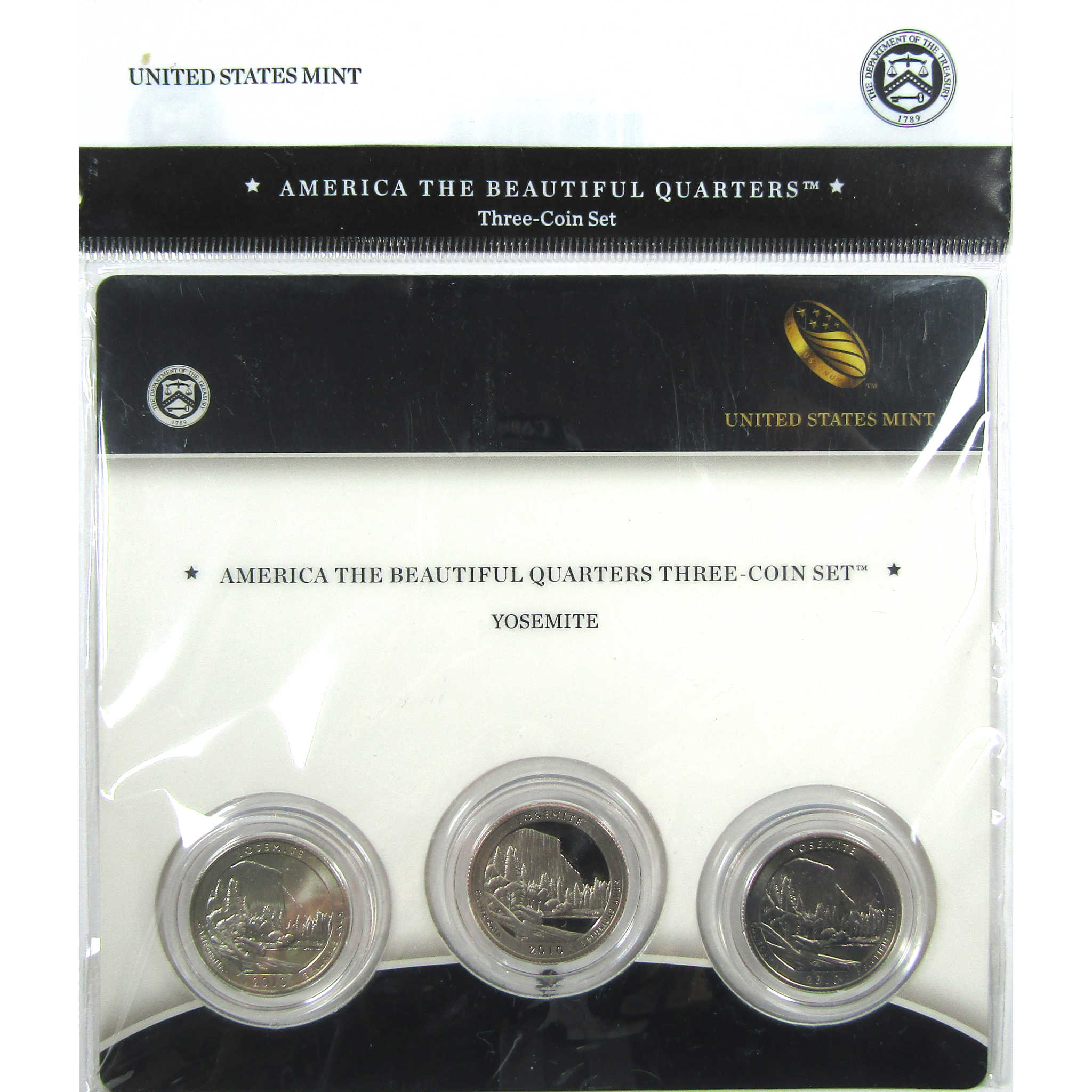 2010 P D S Yosemite NP National Park Quarter 3 Piece Set SKU:CPC9002