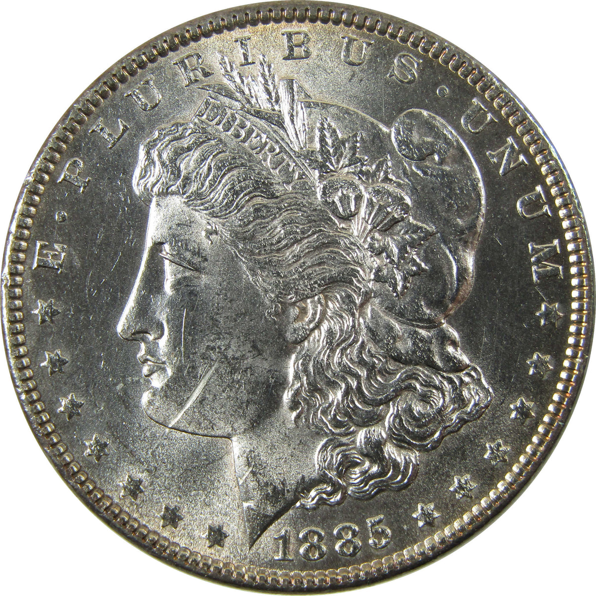 1885 Morgan Silver Dollar AU About Uncirculated $1 Coin SKU:CP1715