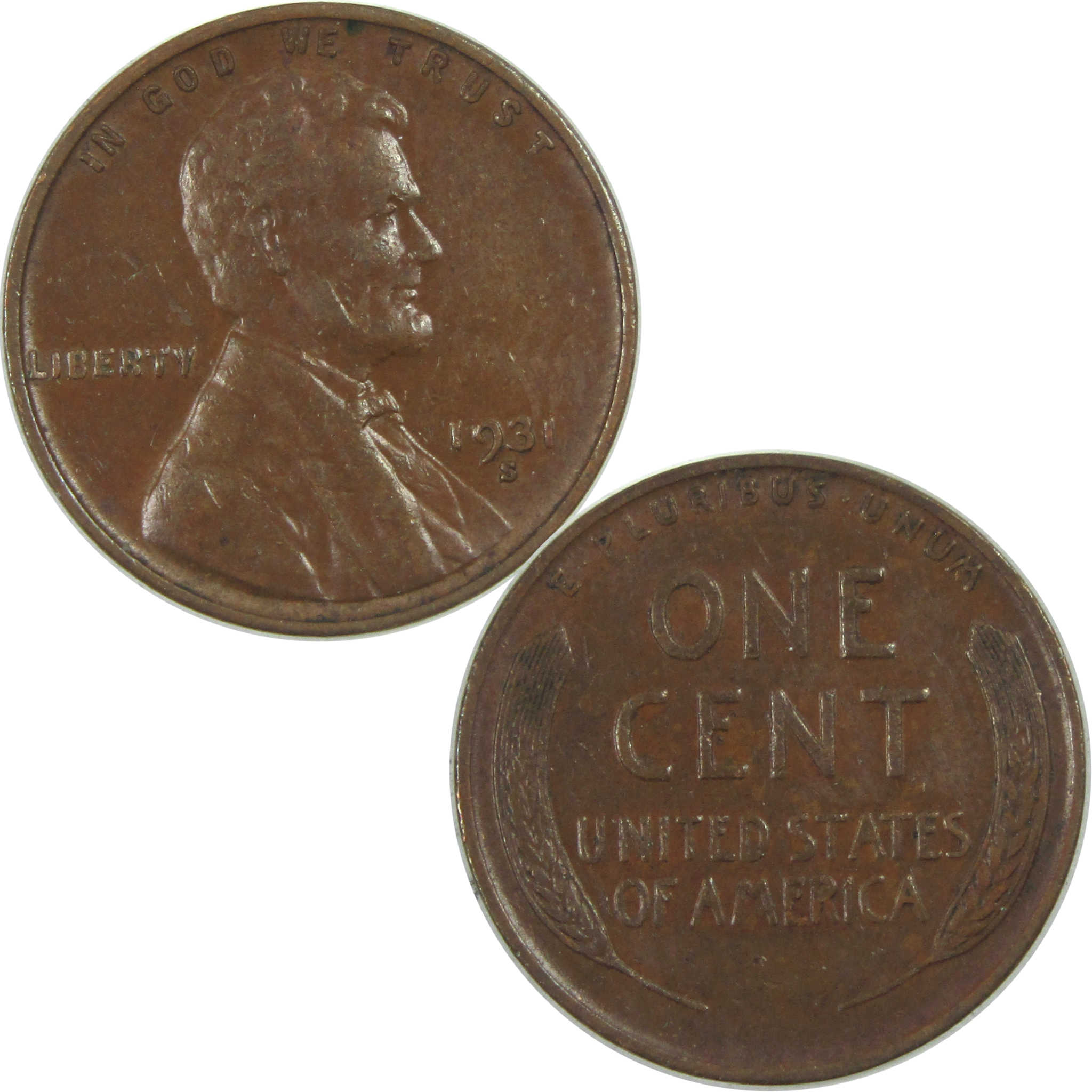 1931 S Lincoln Wheat Cent XF EF Extremely Fine Penny 1c SKU:I16558