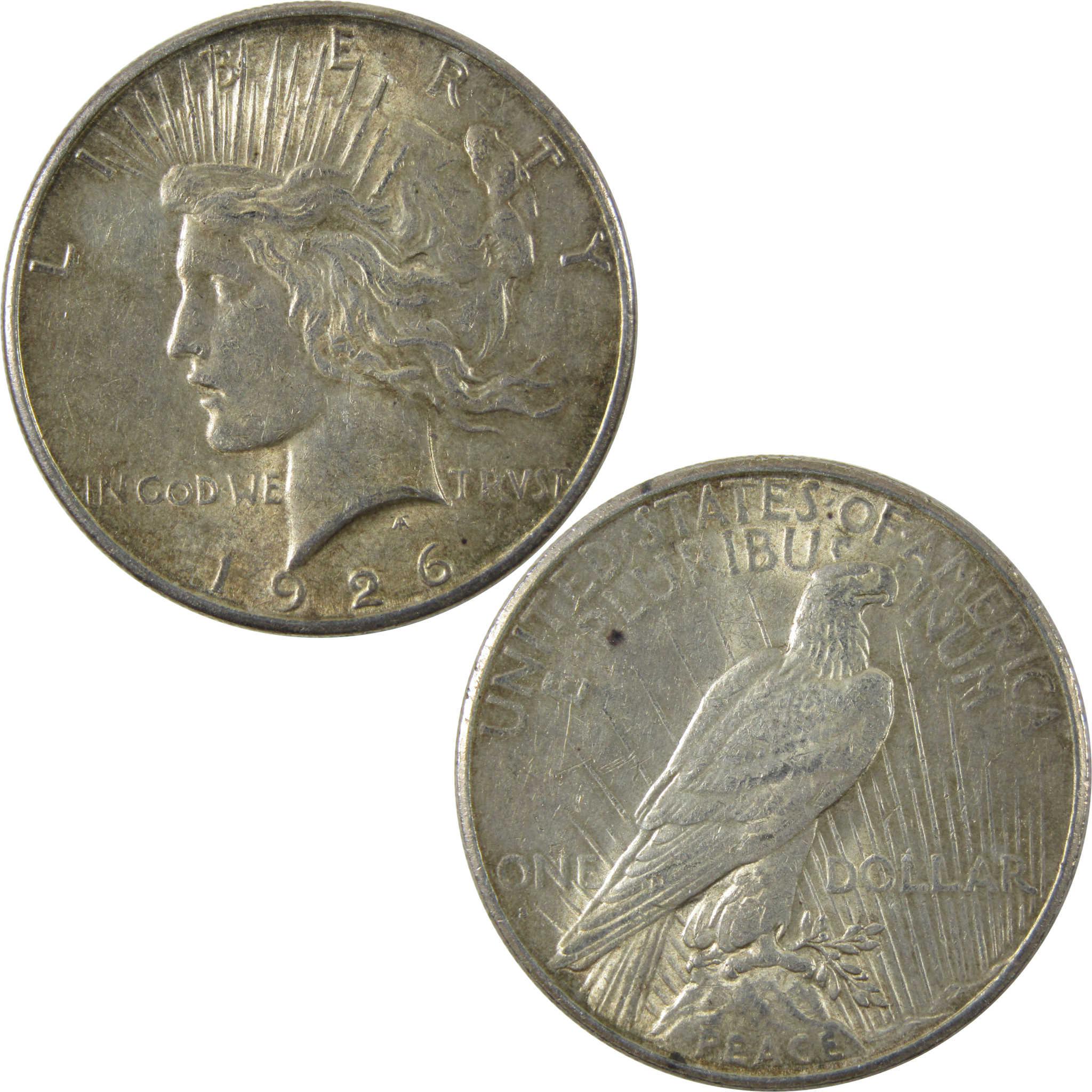 1926 S Peace Dollar AU About Uncirculated Silver $1 Coin SKU:I14212