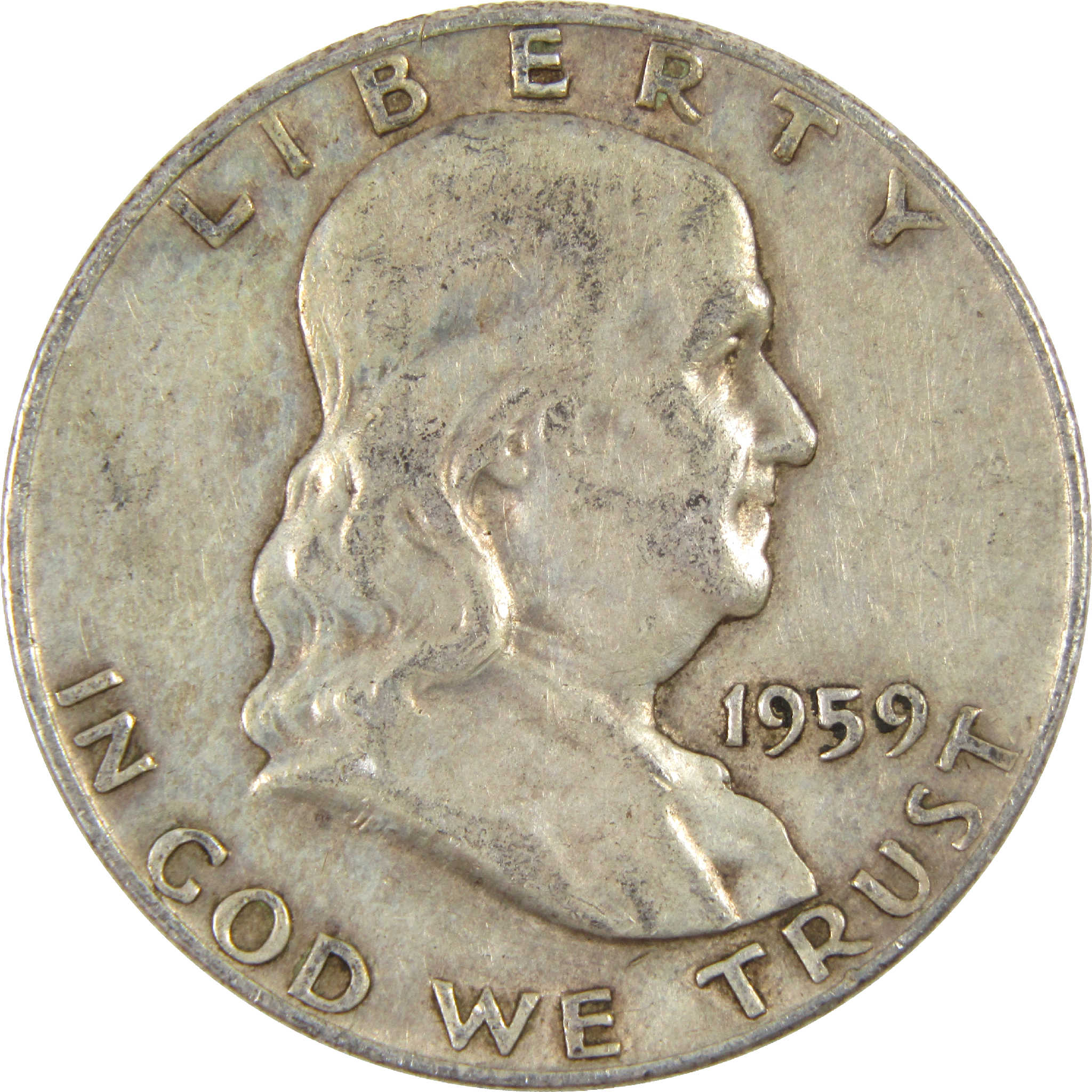 1959 Franklin Half Dollar G Good Silver 50c Coin