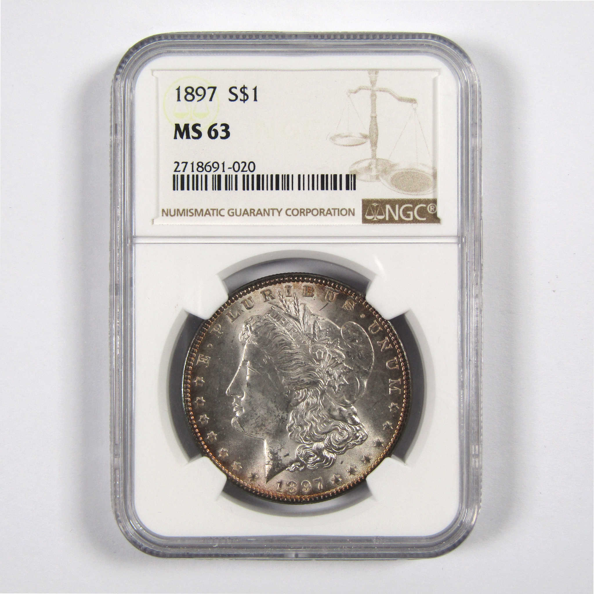 1897 Morgan Dollar MS 63 NGC 90% Silver $1 Uncirculated SKU:CPC3568 - Morgan coin - Morgan silver dollar - Morgan silver dollar for sale - Profile Coins &amp; Collectibles