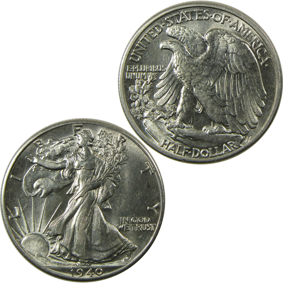 1940 Liberty Walking Silver Half Dollar Uncirculated 50c Coin