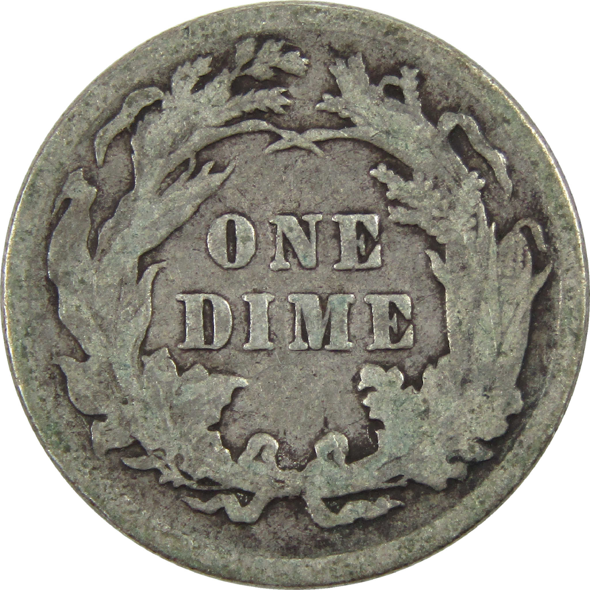1887 Seated Liberty Dime F Fine Silver 10c Coin SKU:I12259