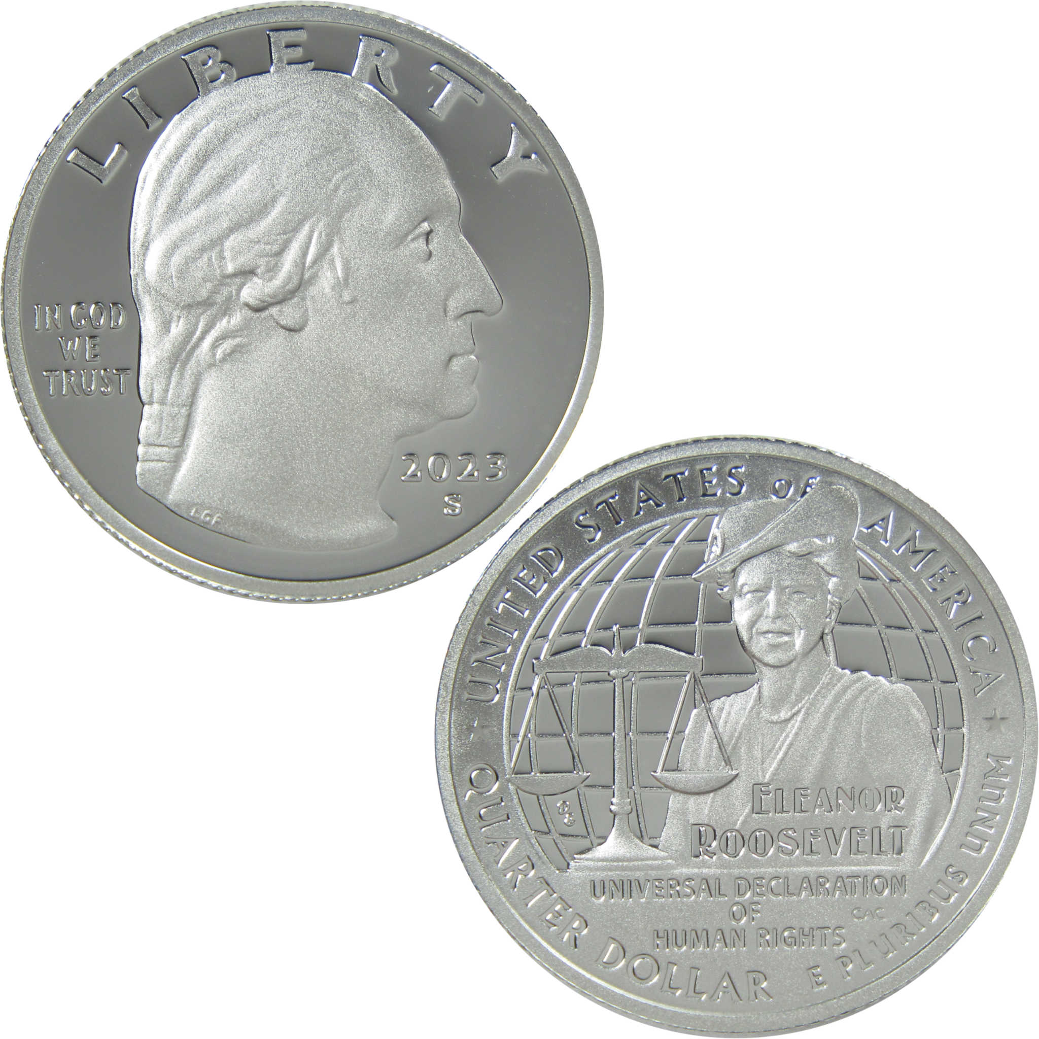 2023 S Eleanor Roosevelt American Women Quarter Proof .999 Silver