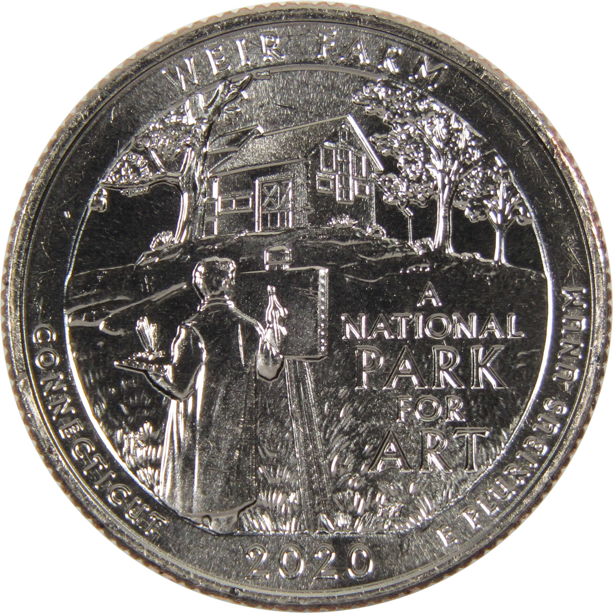 2020 D Weir Farm NHS National Park Quarter BU Uncirculated Clad Coin