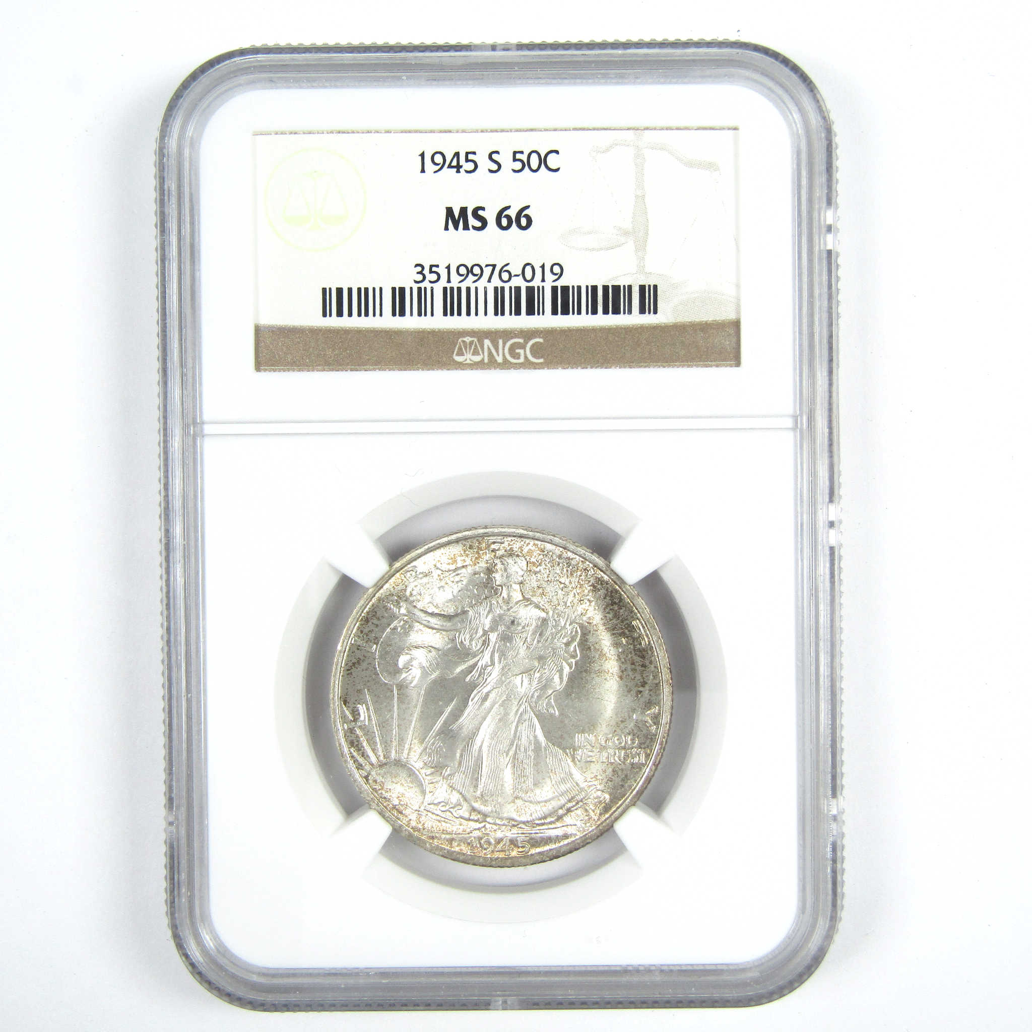 1945 S Liberty Walking Half Dollar MS 66 NGC Silver 50c SKU:CPC8585