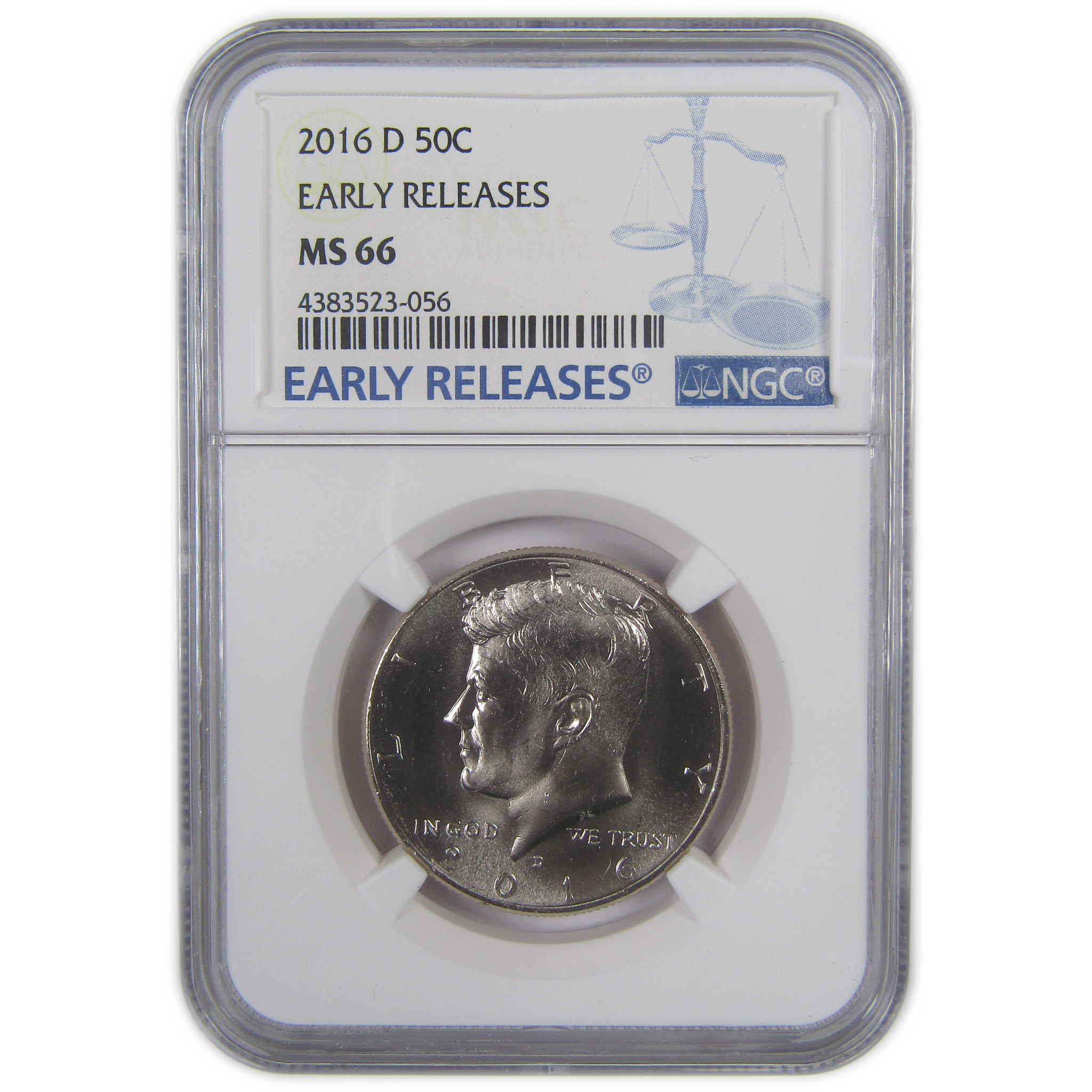 2016 D Kennedy Half Dollar MS 66 NGC Clad Early Releases SKU:CPC9757