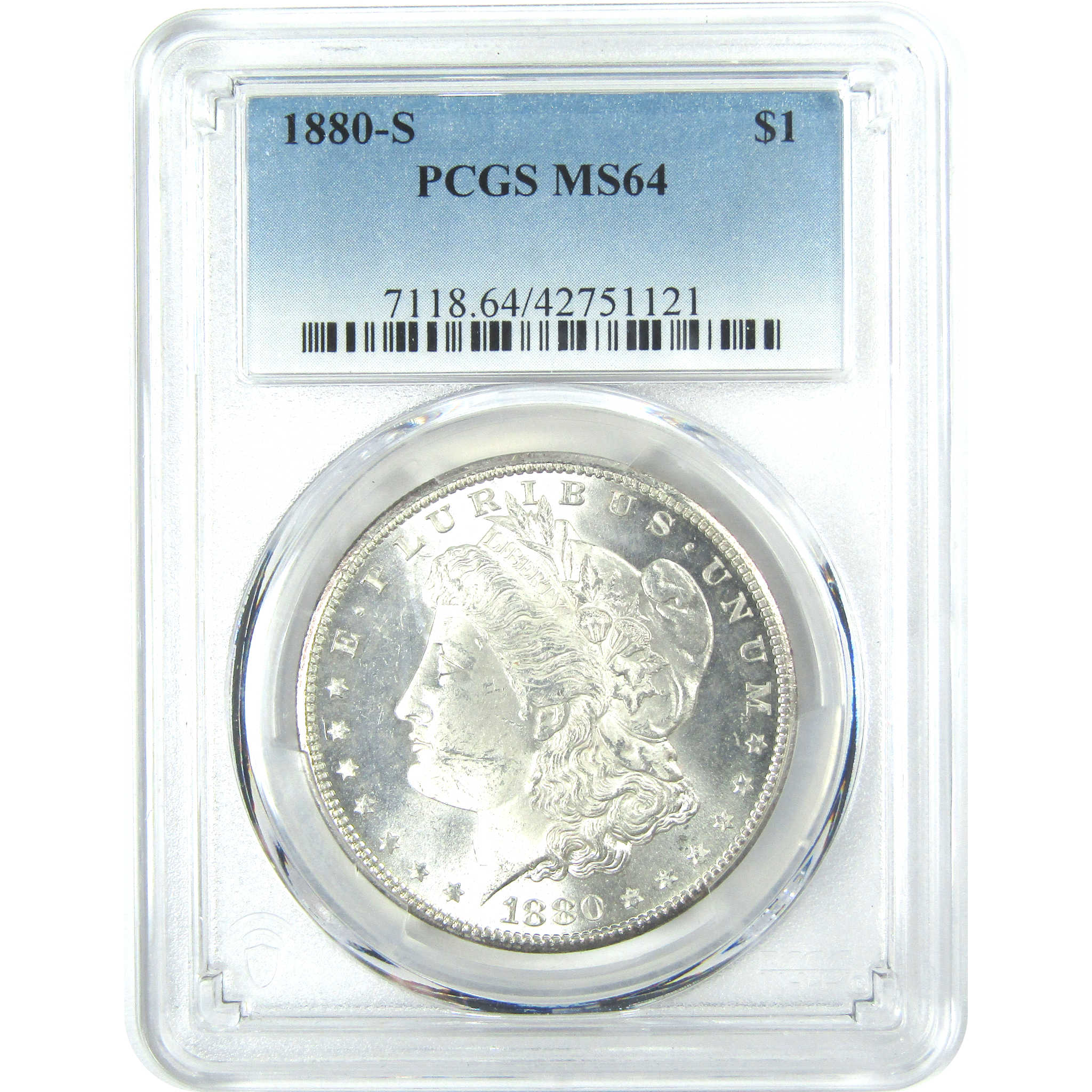 1880 S Morgan Dollar MS 64 PCGS Silver $1 Uncirculated Coin SKU:I15989 - Morgan coin - Morgan silver dollar - Morgan silver dollar for sale - Profile Coins &amp; Collectibles