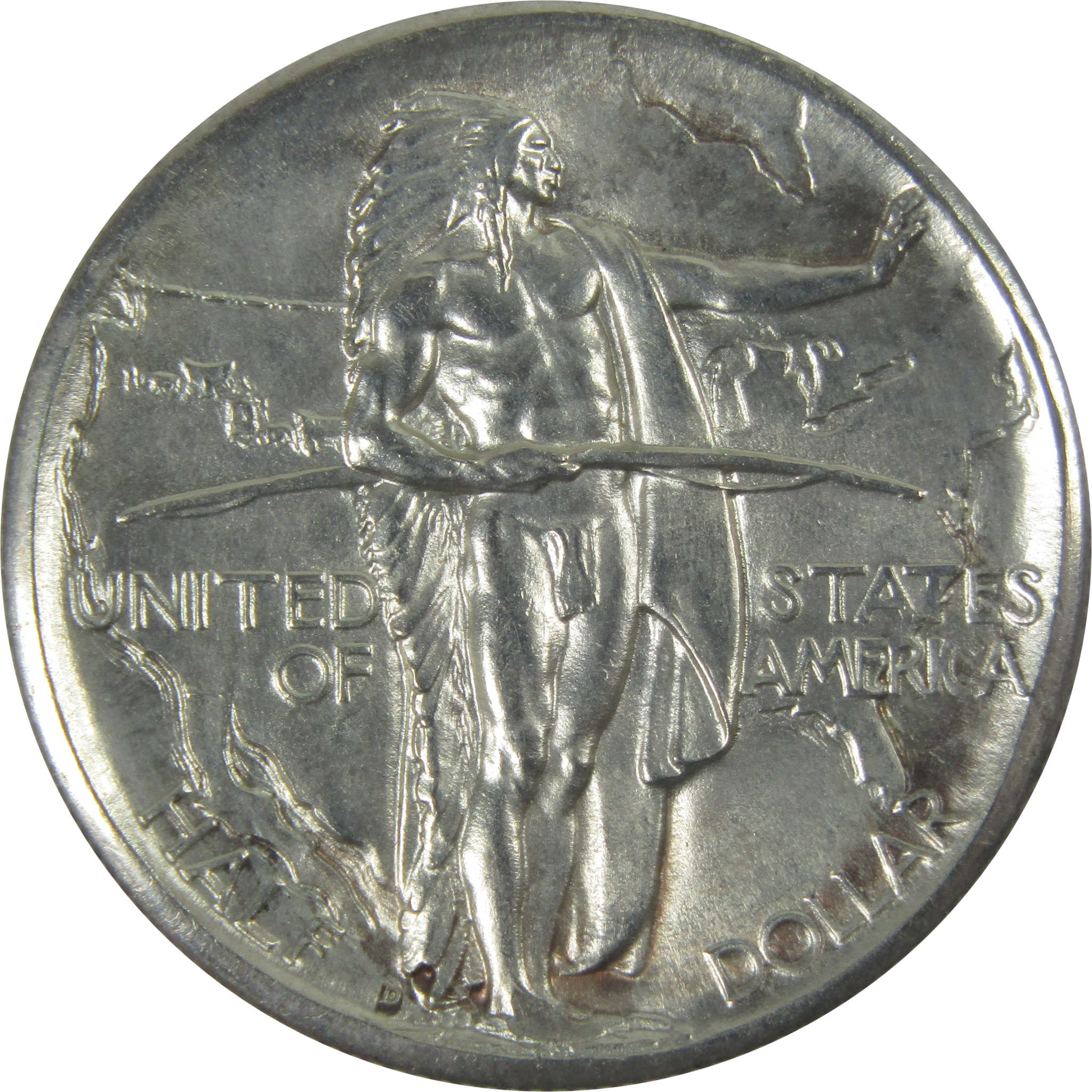 Oregon Trail Commemorative Half Dollar 1937 D AU About Uncirculated